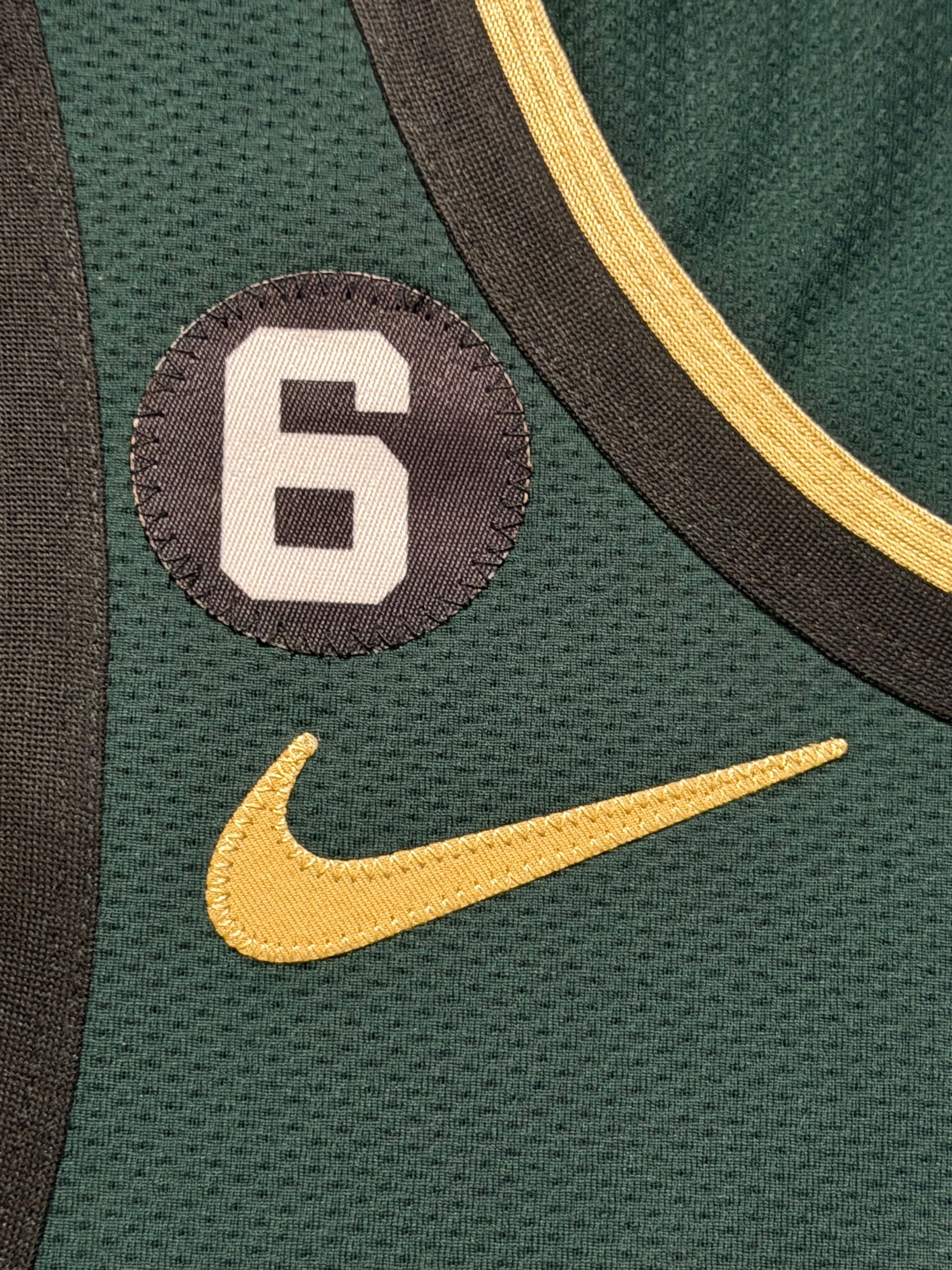 Jayson Tatum Boston Celtics Jersey #0 Nike ADV Authentic Green Size 40 (Small) NBA