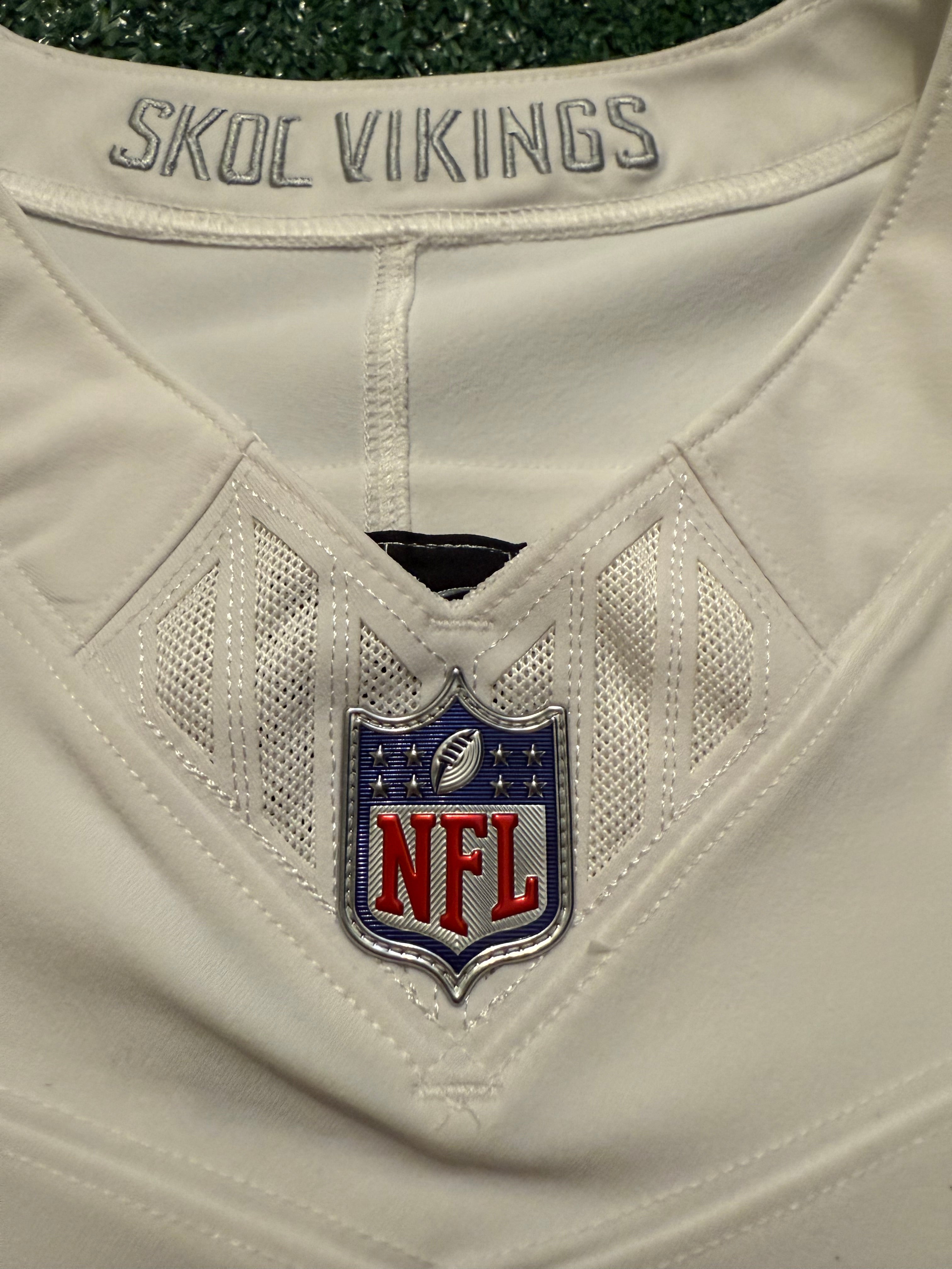 Justin Jefferson Minnesota Vikings Jersey #18 Nike Vapor FUSE Elite White Size 44 (Large) NFL