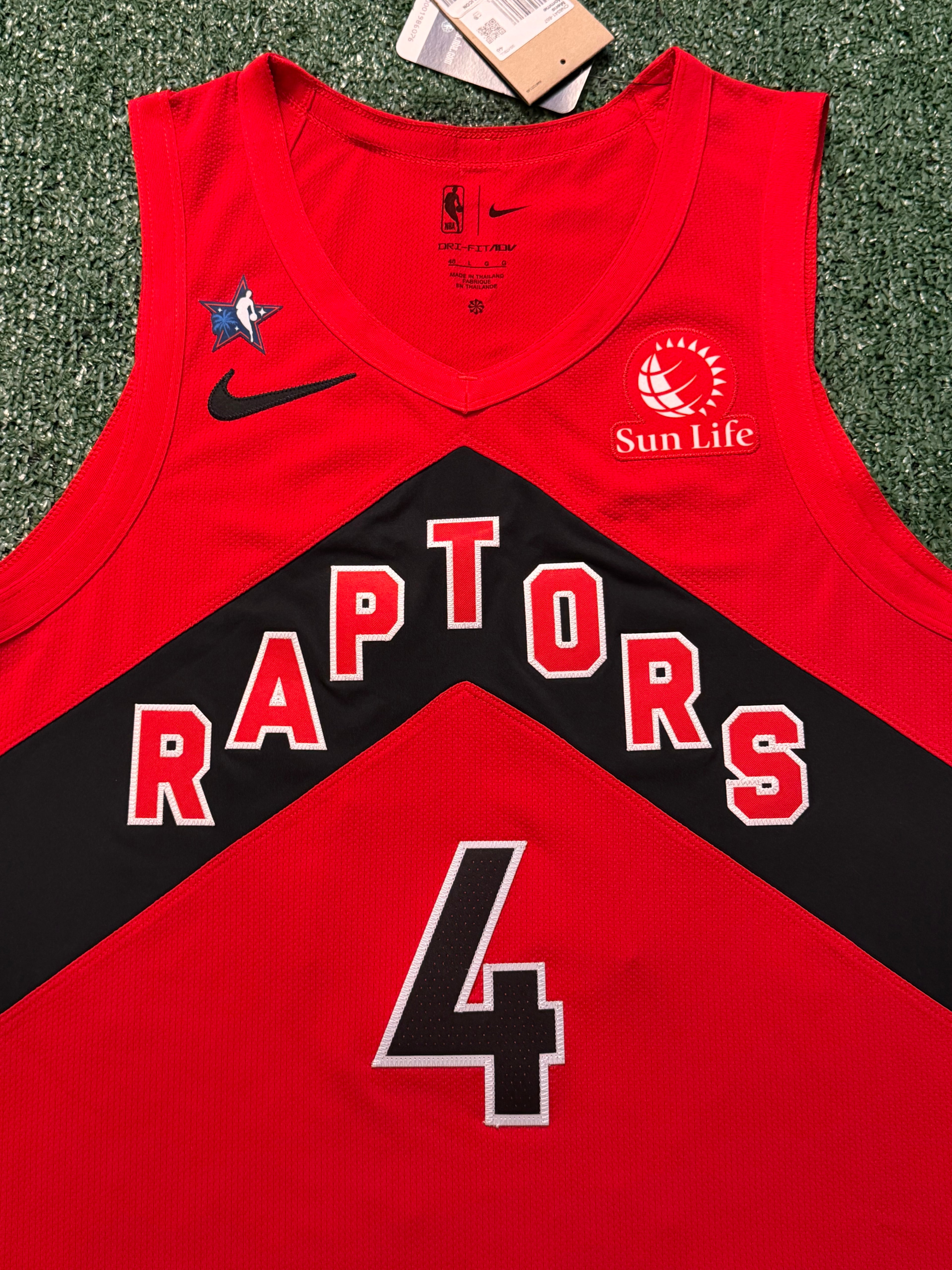 Scottie Barnes Toronto Raptors Jersey #4 Nike ADV Authentic Red Size 48 (Large) NBA