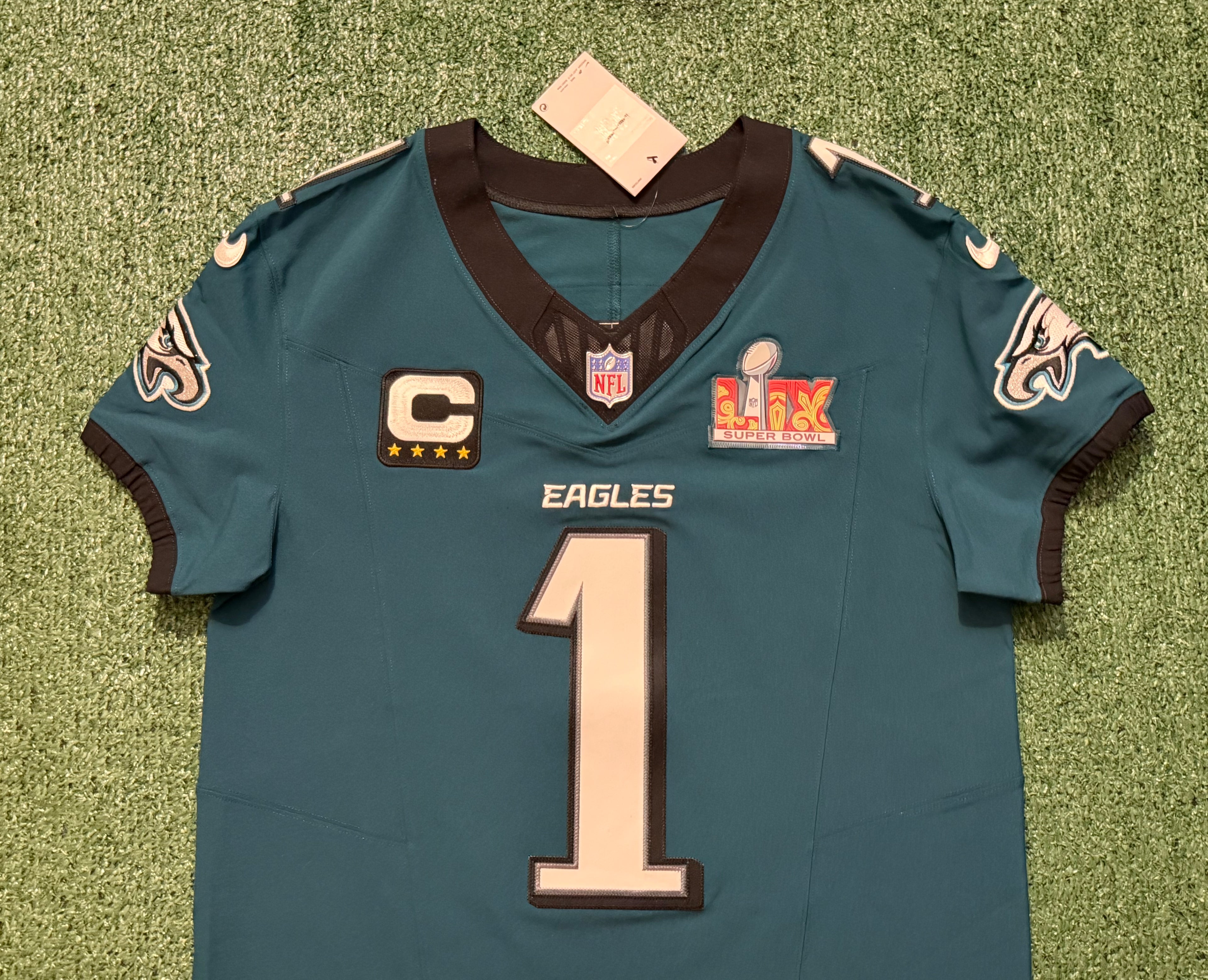 Jalen Hurts Philadelphia Eagles Jersey #1 Nike Vapor FUSE Elite Green size 40 (Medium) NFL