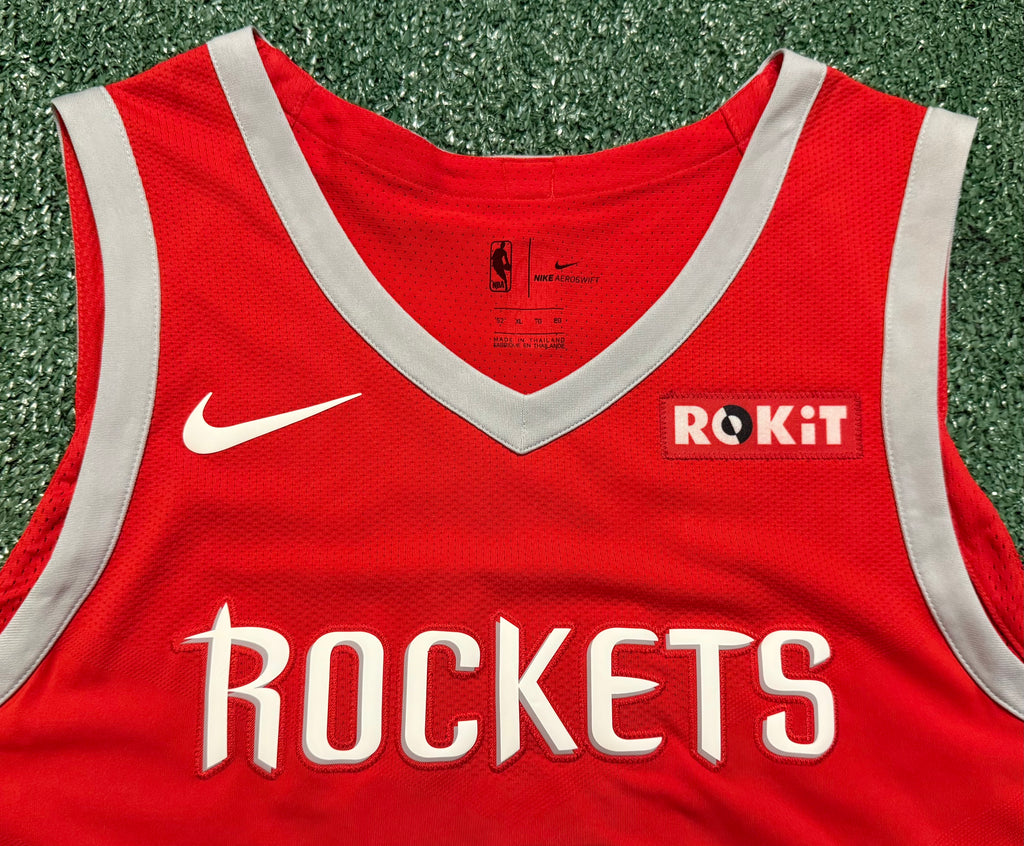 James Harden Houston Rockets Jersey #1 Nike AeroSwift Authentic Red Size 52 (XL) NBA