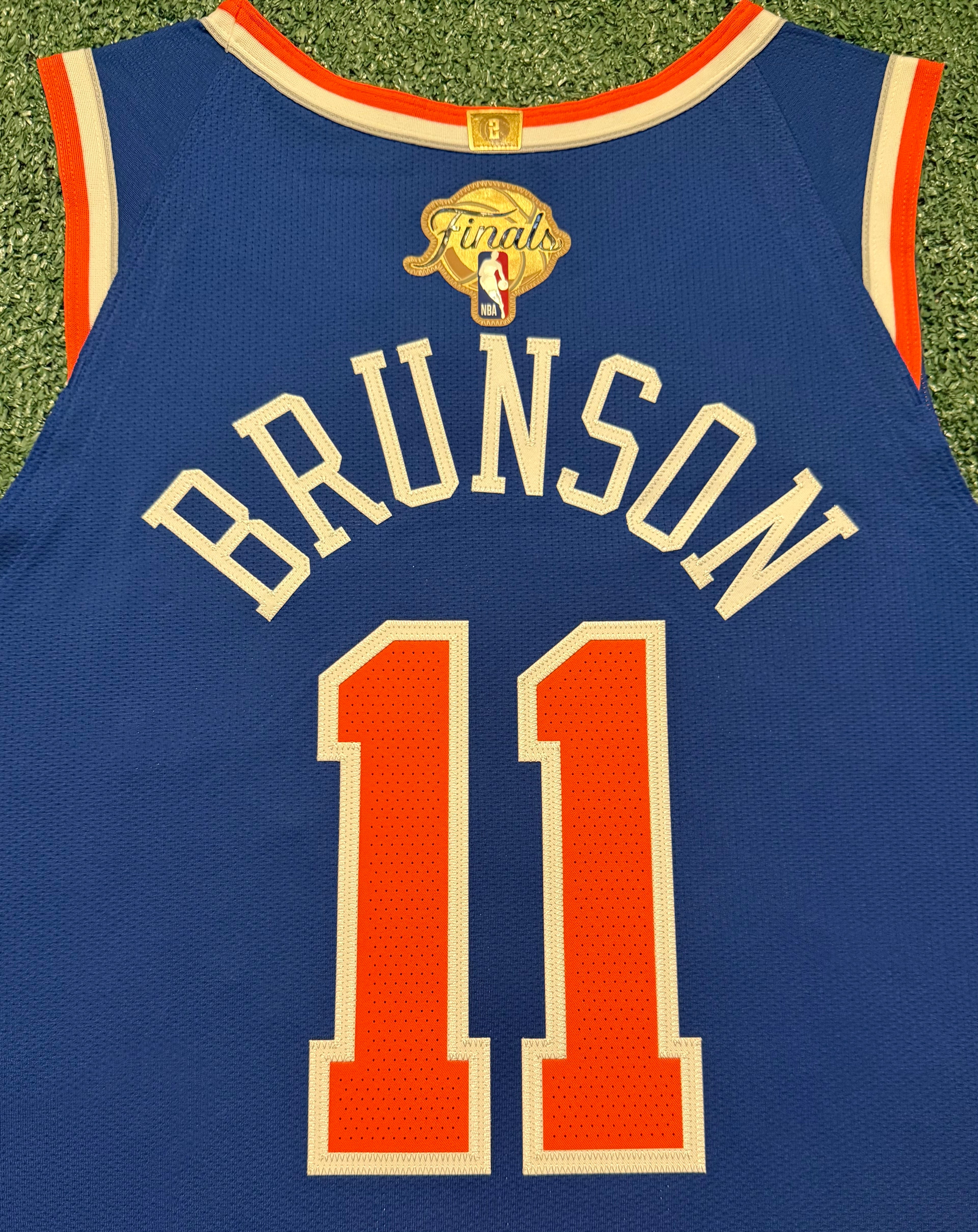 Jalen Brunson New York Knicks Jersey #11 Finals Nike ADV Authentic Blue Size 52 (XL) NBA