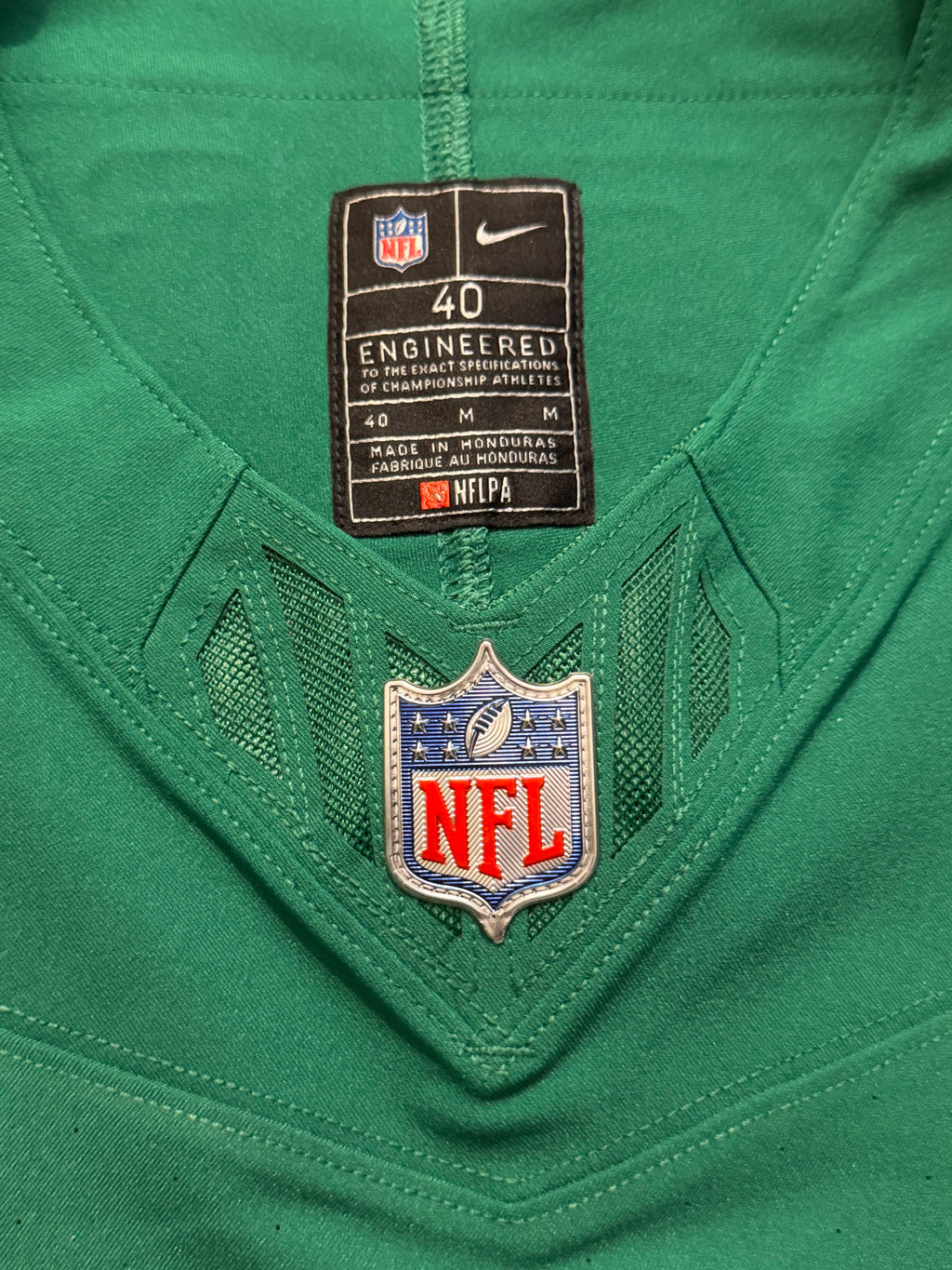 Jason Kelce Philadelphia Eagles Jersey #62 Nike Vapor FUSE Elite Kelly Green Size 40 (Medium) NFL