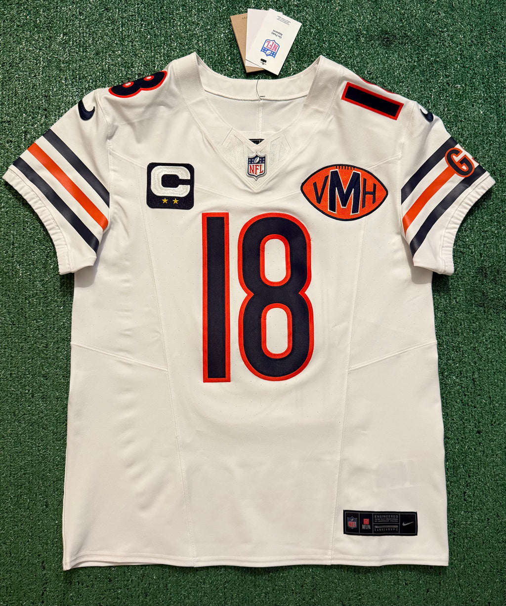 Caleb Williams Chicago Bears Jersey #18 Nike Vapor FUSE Elite White Size 40 (Medium) NFL