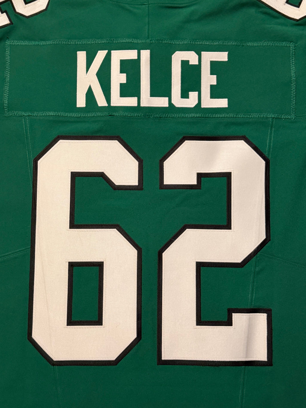 Jason Kelce Philadelphia Eagles Jersey #62 Nike Vapor FUSE Elite Kelly Green size 44 (Large) NFL