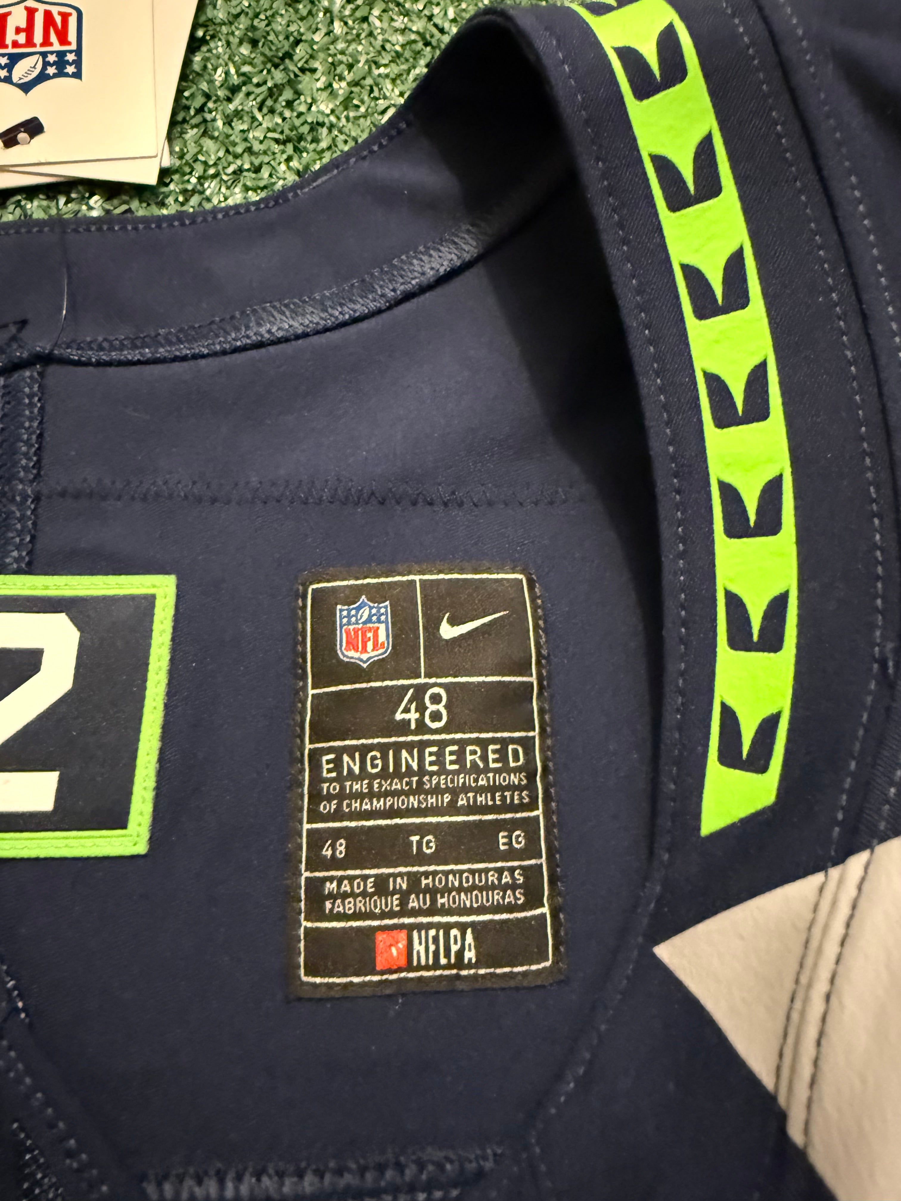 Sam Darnold Seattle Seahawks Jersey #14 Nike Vapor FUSE Elite Navy Size 48 (XL) NFL