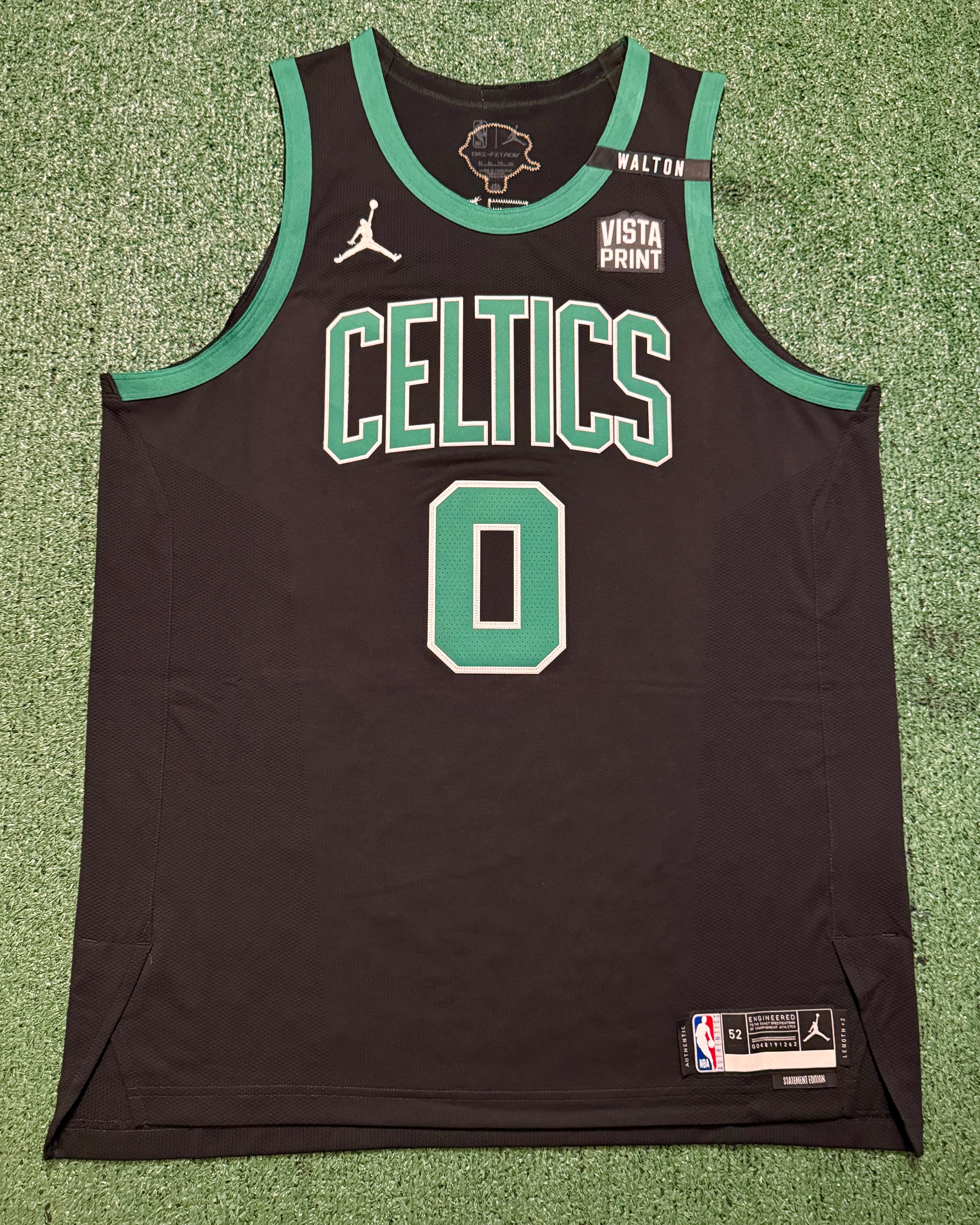 Jayson Tatum Boston Celtics Jersey #0 Nike ADV Authentic Black Size 52 (XL) NBA