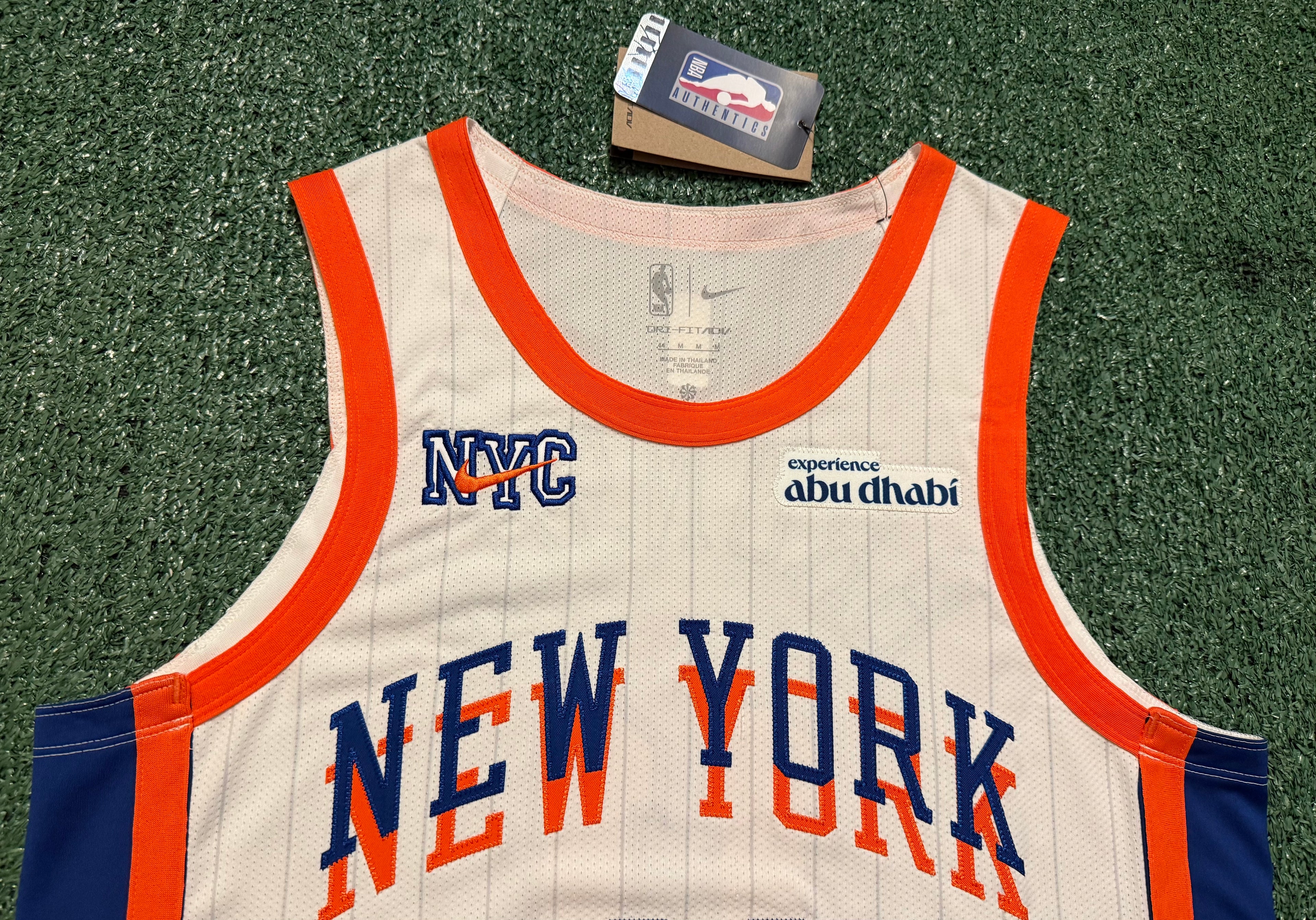 Jalen Brunson New York Knicks Jersey #11 Nike ADV Authentic White Size 44 (M) NBA