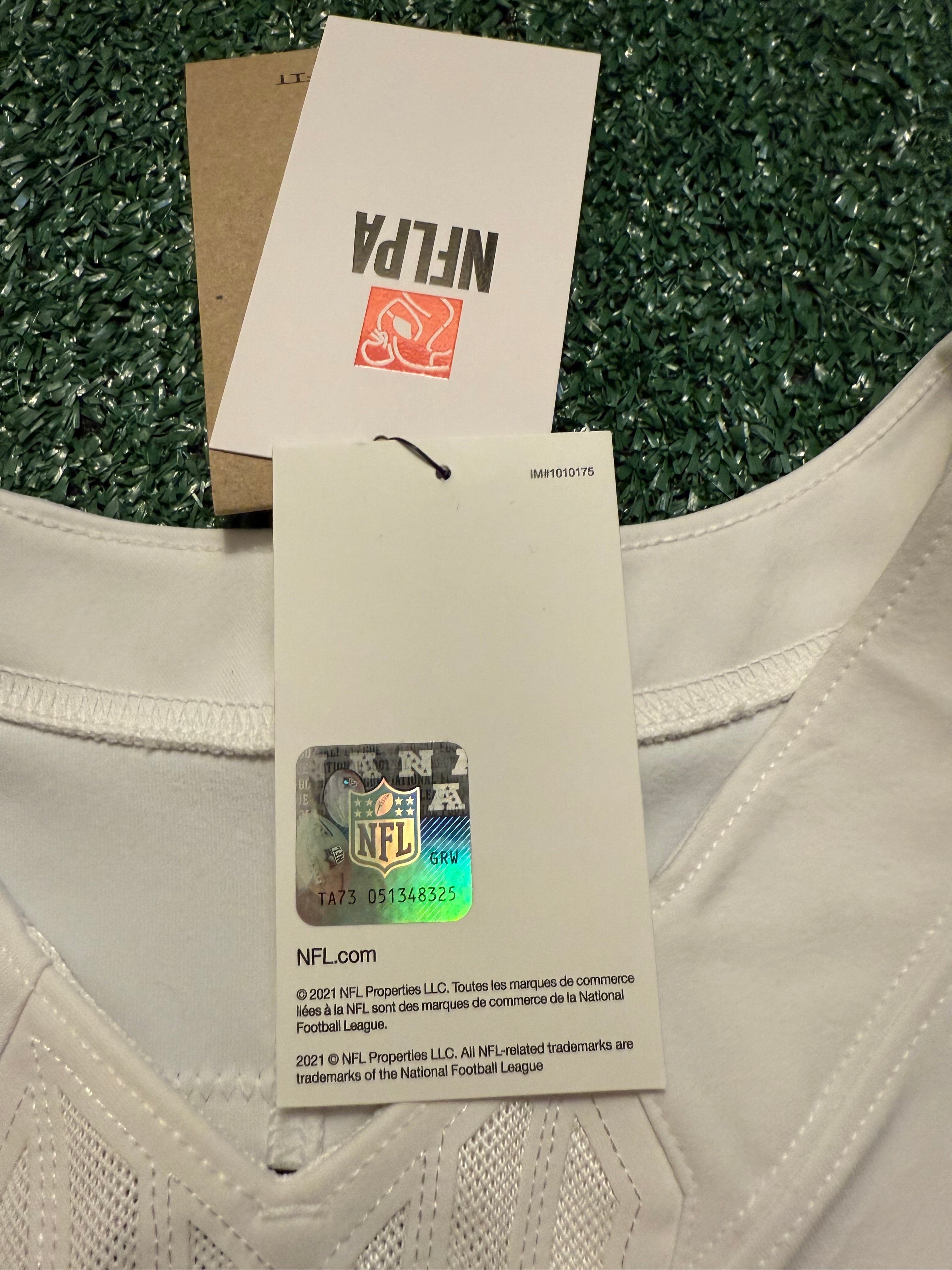 Caleb Williams Chicago Bears Jersey #18 Nike Vapor FUSE Elite White Size 44 (Large) NFL