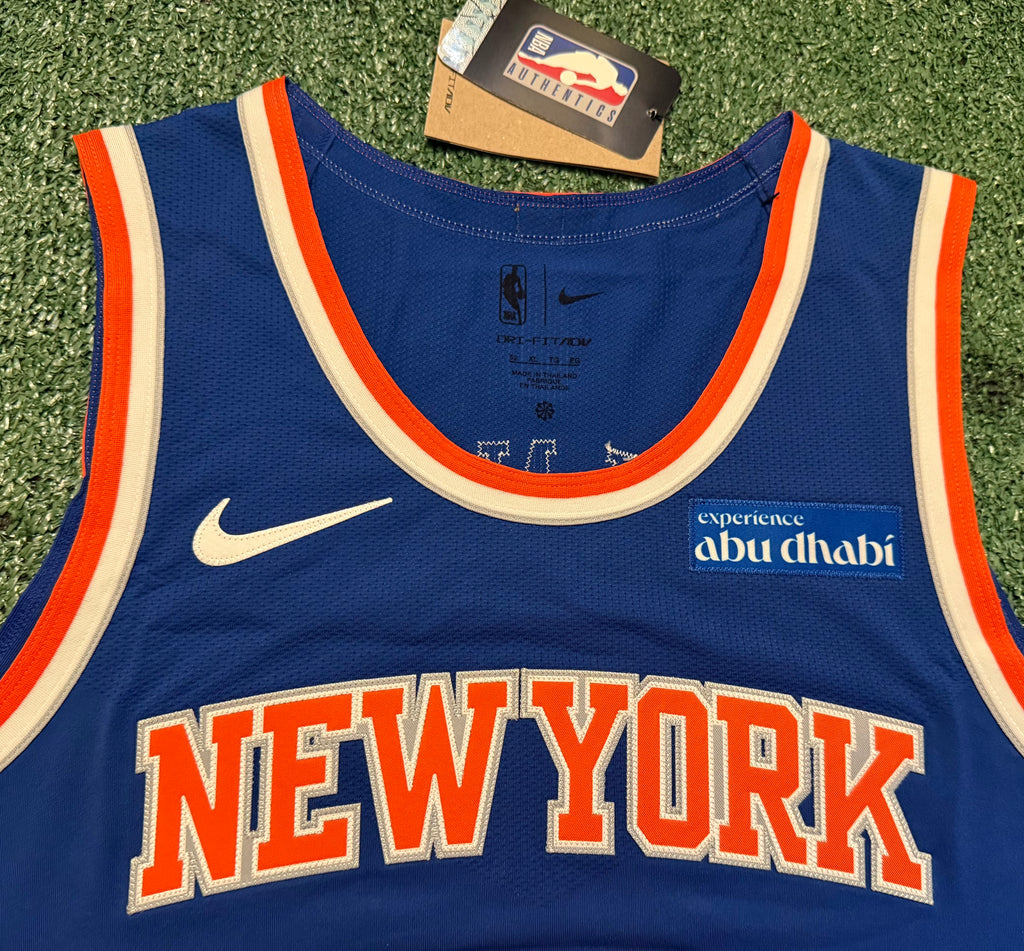 Jalen Brunson New York Knicks Jersey #11 Nike ADV Authentic Blue Size 52 (XL) NBA
