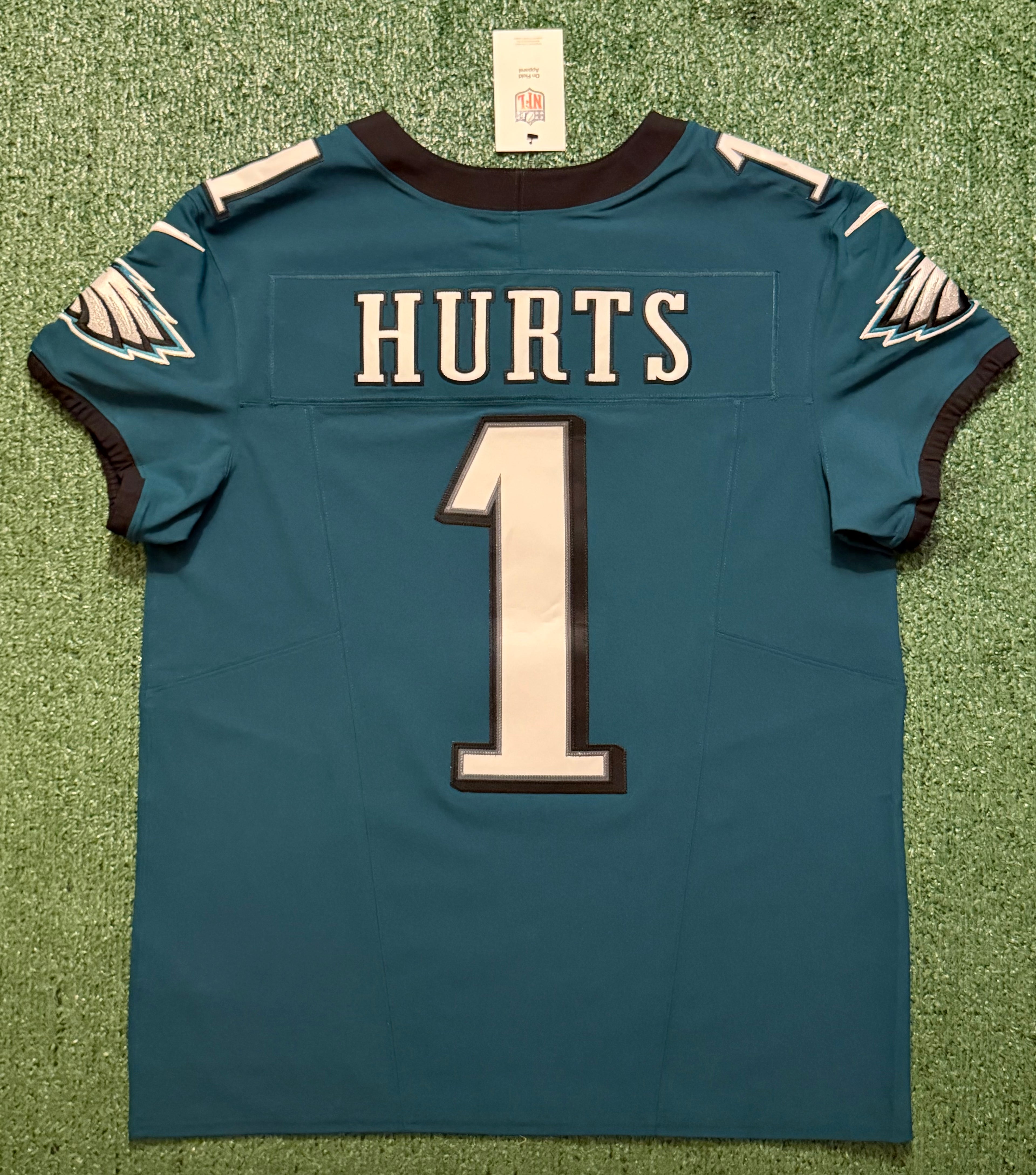 Jalen Hurts Philadelphia Eagles Jersey #1 Nike Vapor FUSE Elite Green size 44 (Large) NFL