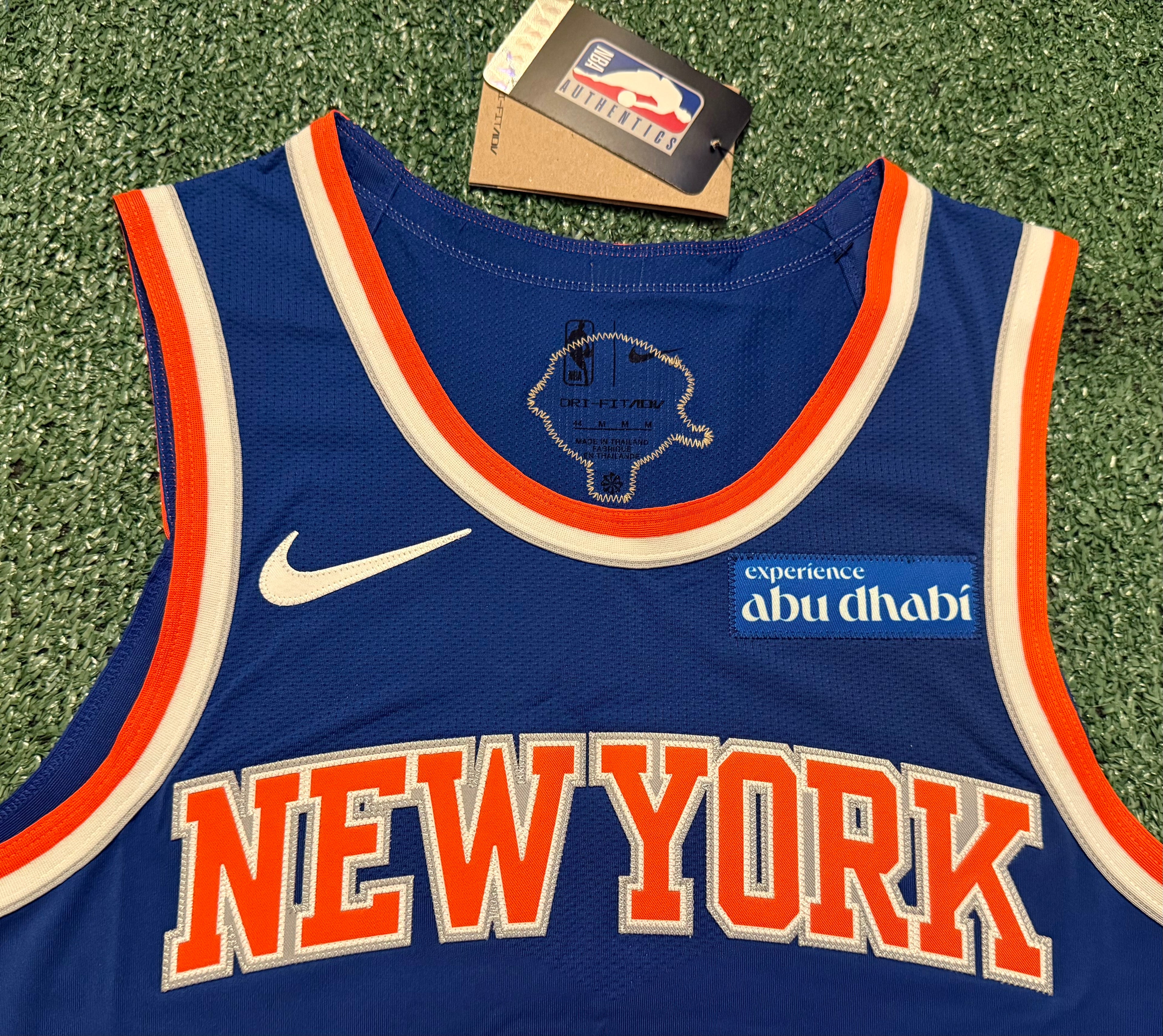 Jalen Brunson New York Knicks Jersey #11 Finals Nike ADV Authentic Blue Size 44 (M) NBA