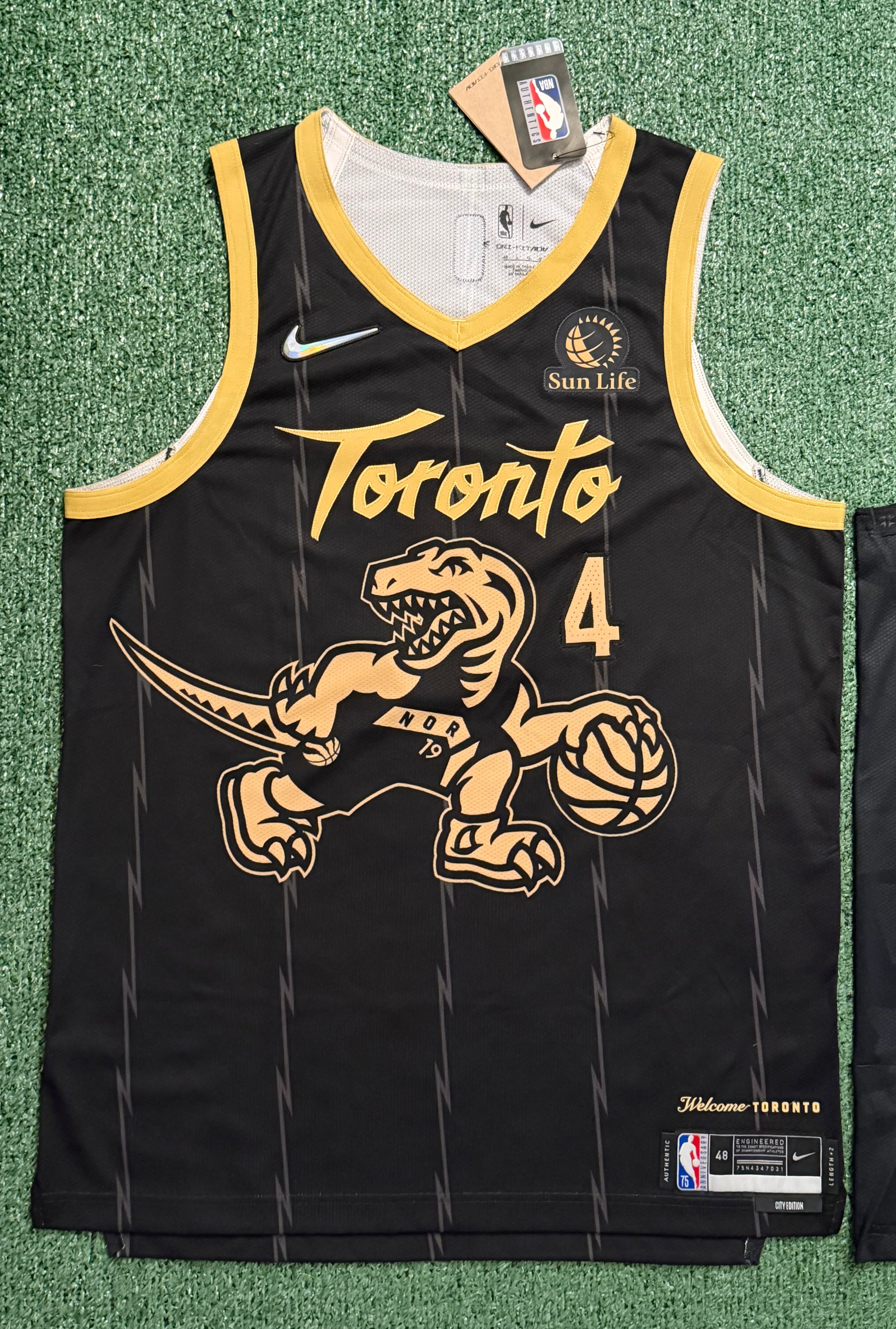 Scottie Barnes Toronto Raptors Jerseys #4 Nike ADV Authentic 2021-26 City Bundle 48 (Large) NBA