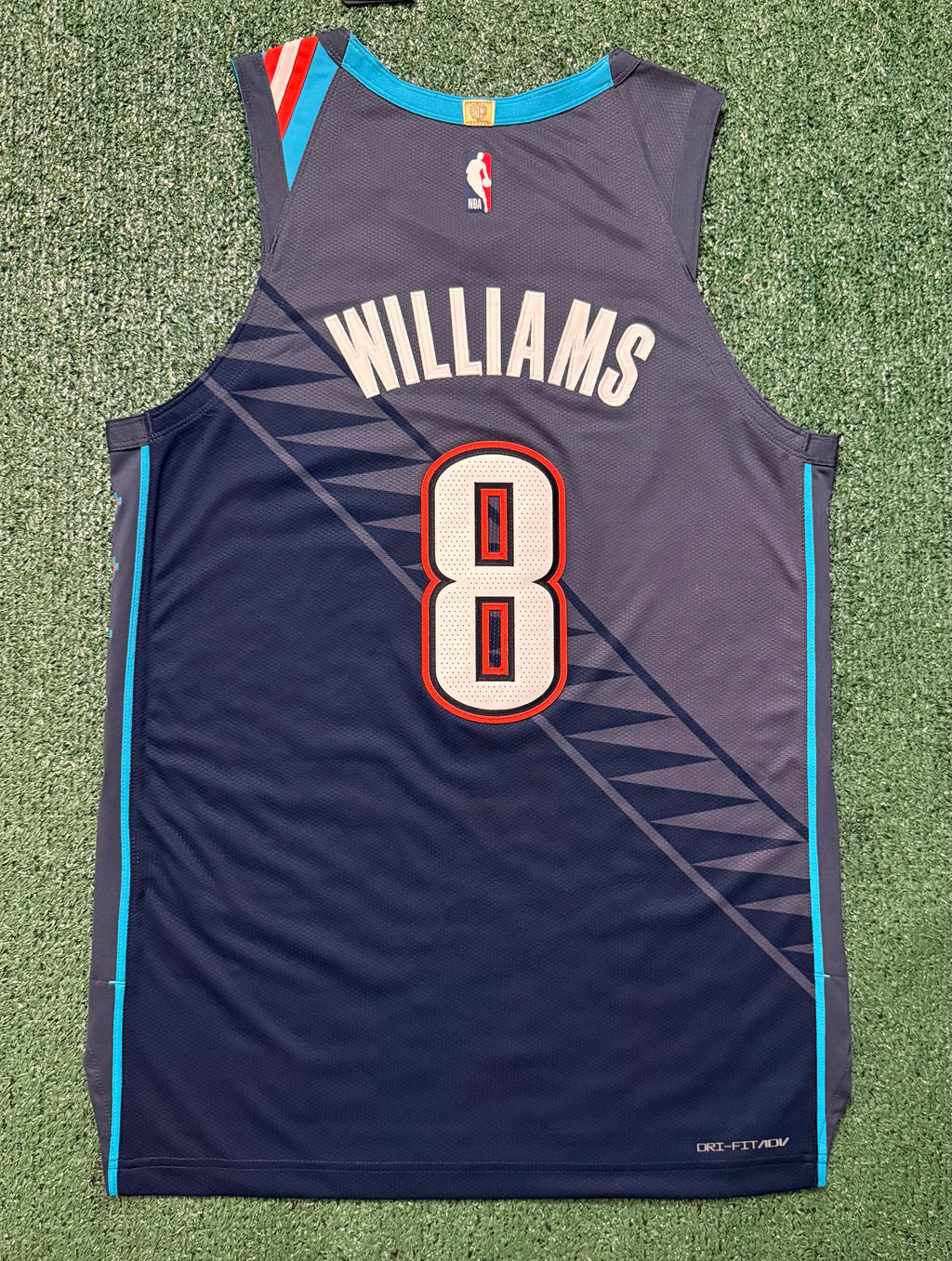 Jalen Williams Oklahoma City Thunder Jersey #8 Nike ADV Authentic Blue Size 44 (M) NBA