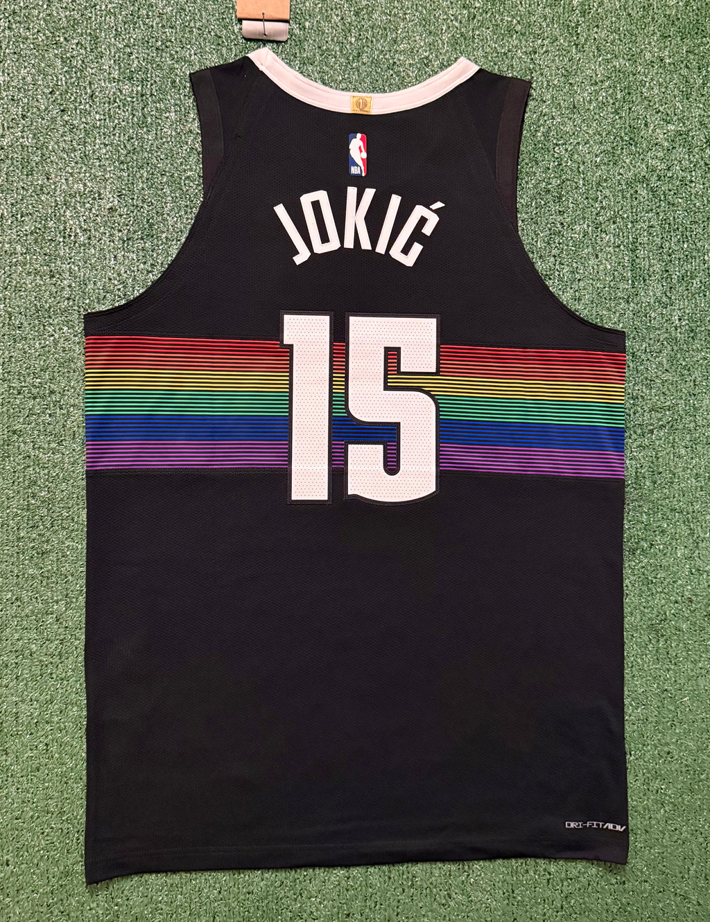 Nikola Jokic Denver Nuggets Jersey #15 Nike ADV Authentic Black Size 48 (L) NBA