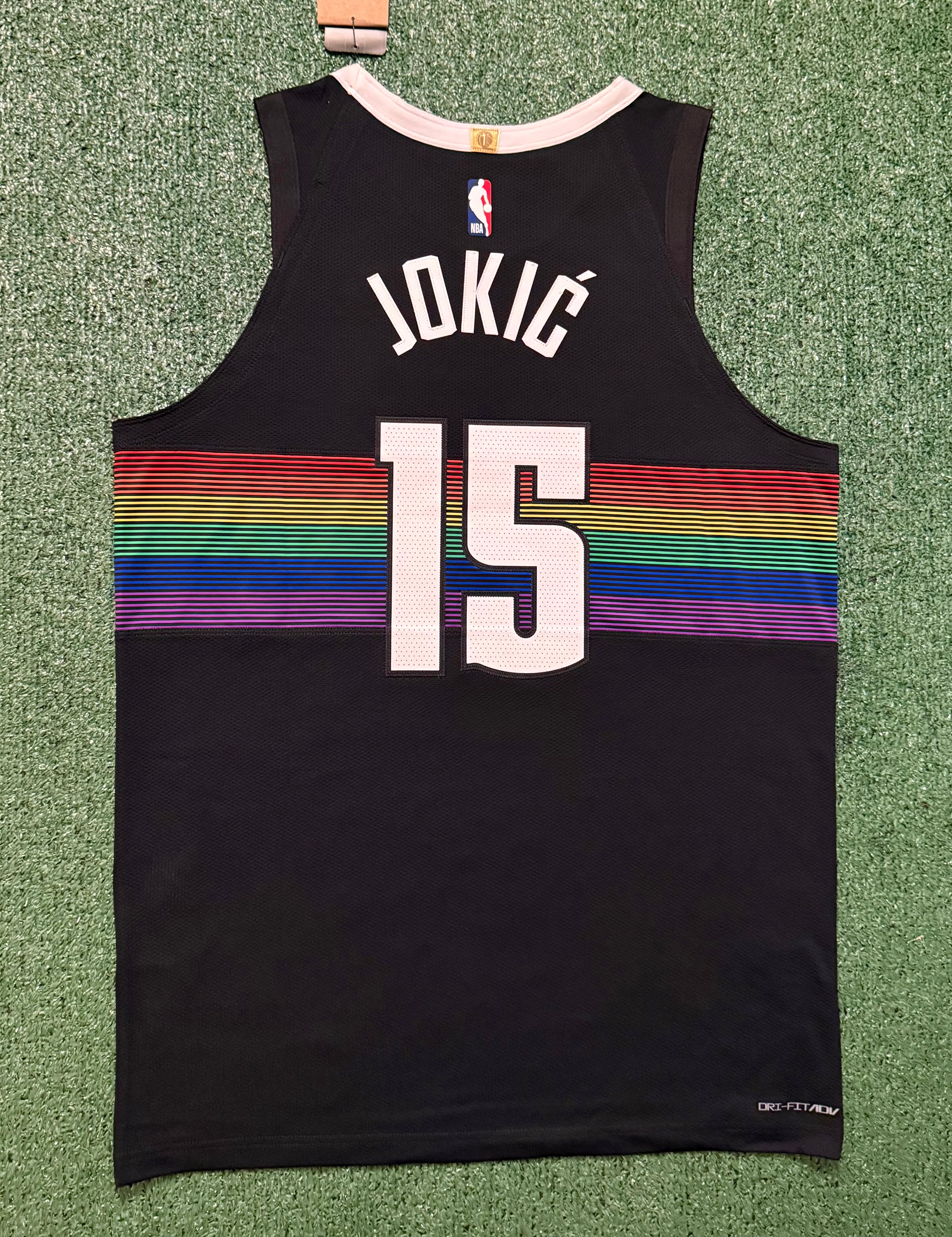 Nikola Jokic Denver Nuggets Jersey #15 Nike ADV Authentic Black Size 48 (L) NBA