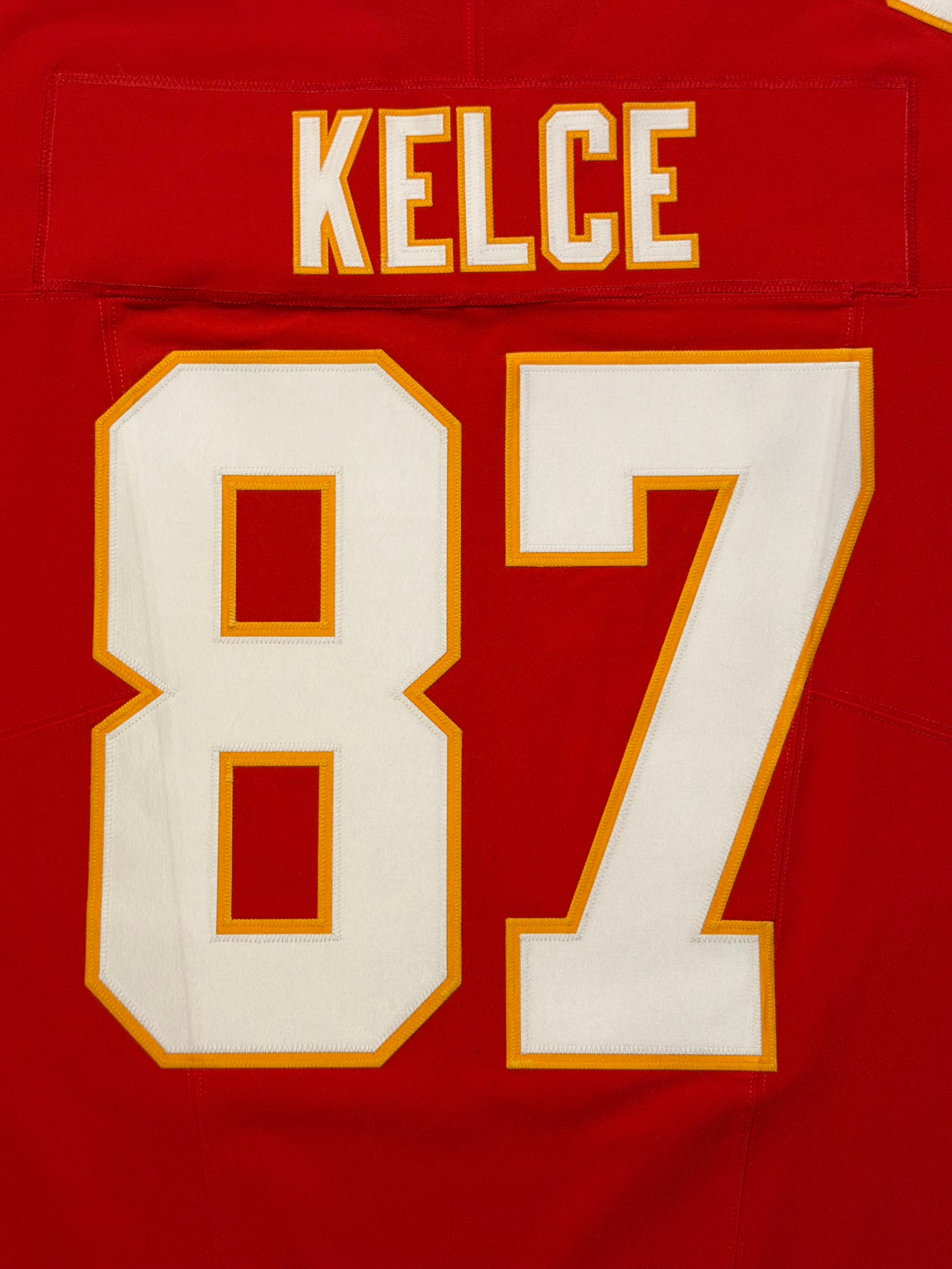 Travis Kelce Kansas City Chiefs Jersey #87 Nike Vapor Fuse Elite Red Size 48 (XL) NFL
