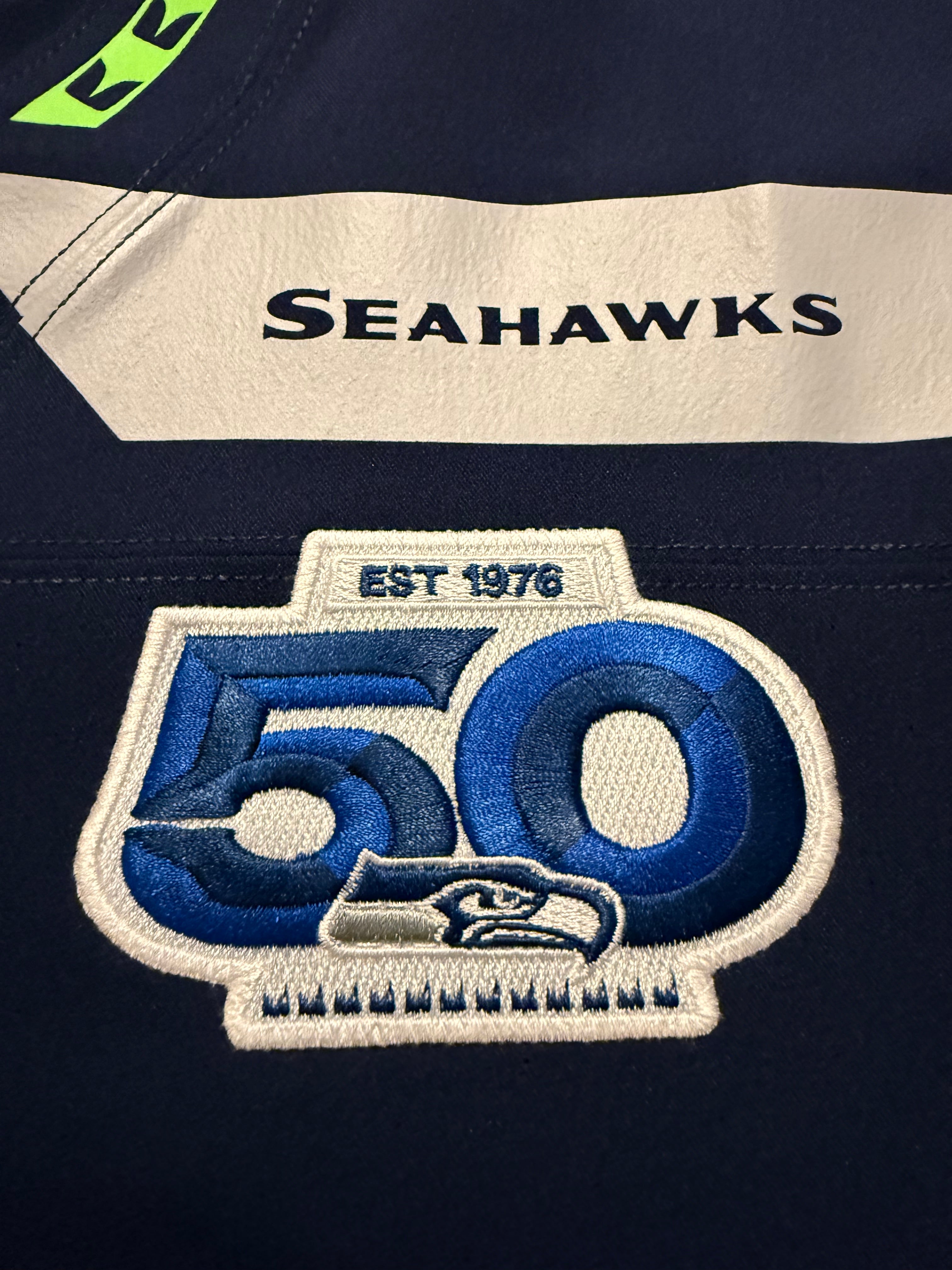 Sam Darnold Seattle Seahawks Jersey #14 Nike Vapor FUSE Elite Navy Size 48 (XL) NFL