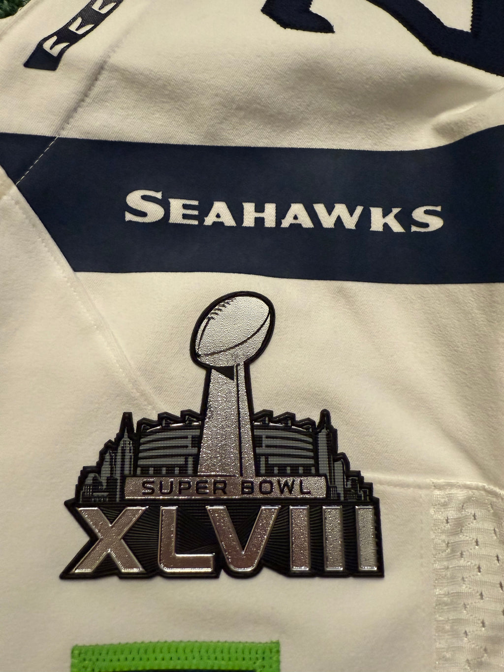 Marshawn Lynch Seattle Seahawks 
Jersey #24 Nike Elite white Size 44 (Large) NFL