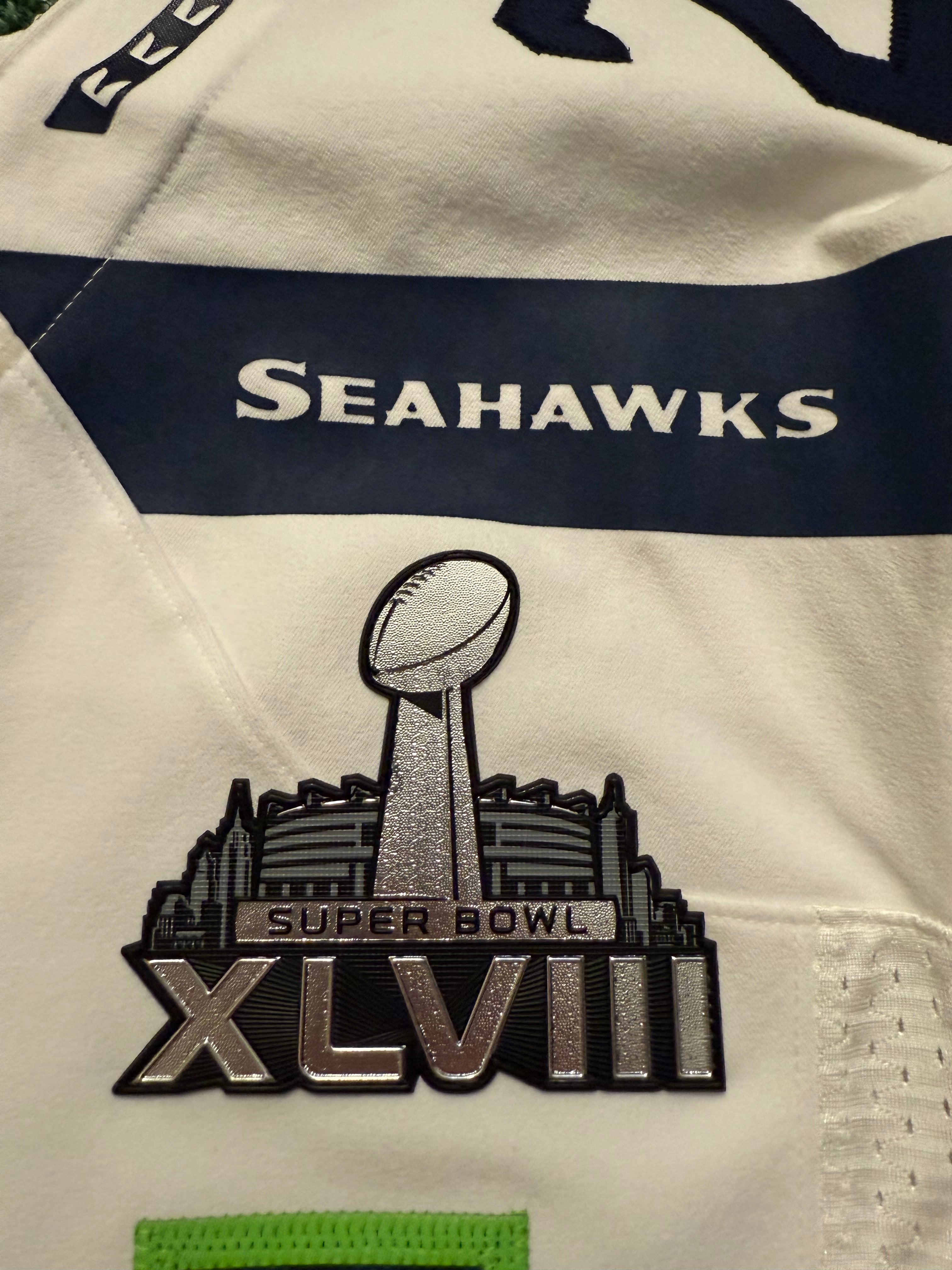 Marshawn Lynch Seattle Seahawks 
Jersey #24 Nike Elite white Size 44 (Large) NFL