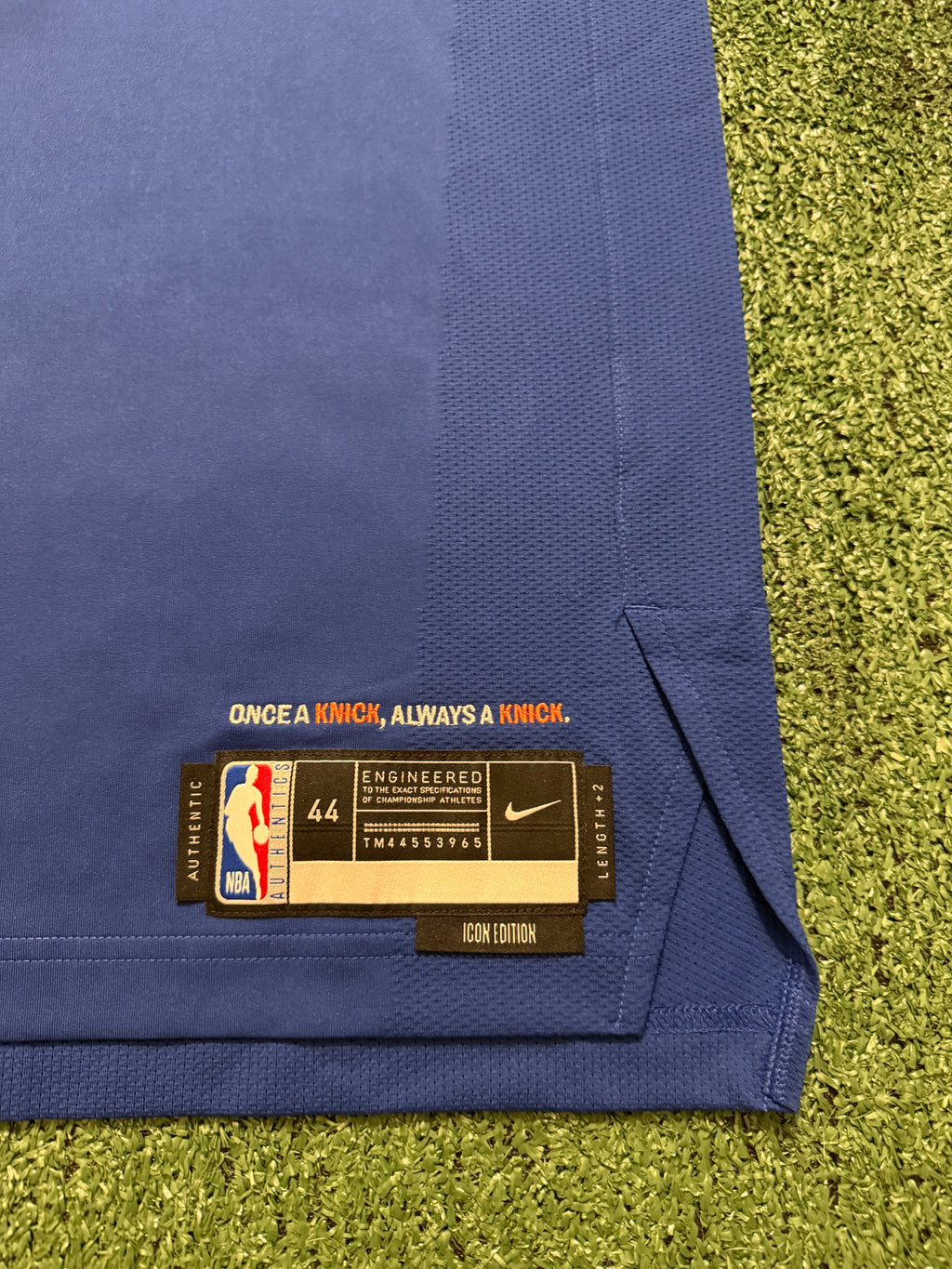 Josh Hart New York Knicks Jersey #3 Nike ADV Authentic Blue Size 44 (M) NBA