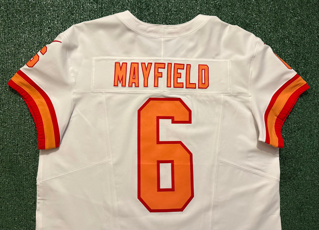 Baker Mayfield Tampa Bay Buccaneers Jersey #6 Nike Vapor FUSE Elite White Creamsicle size 48 (XL) NFL