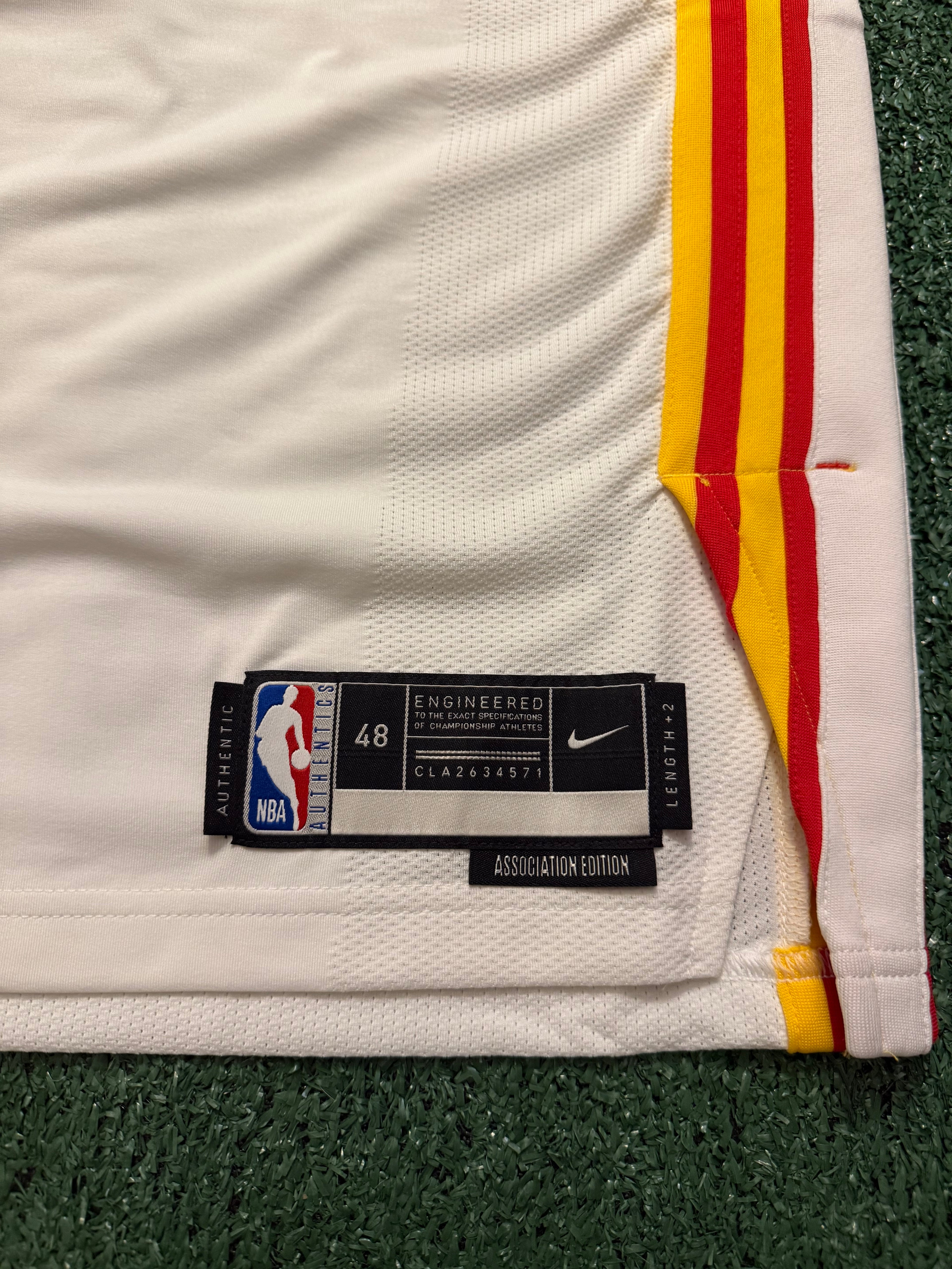 Jalen Johnson Atlanta Hawks Jersey #1 Nike ADV Authentic White Size 48 (L) NBA