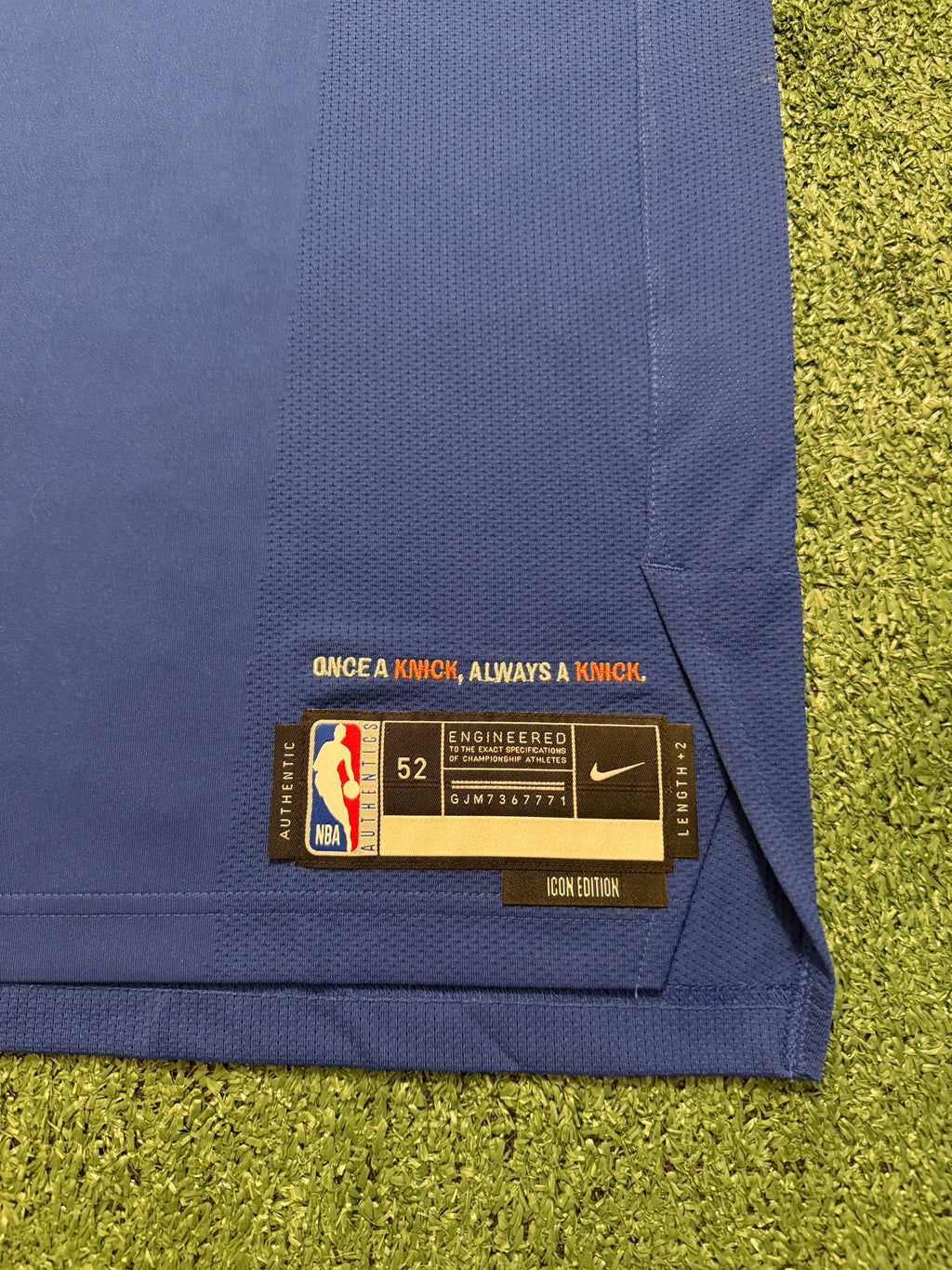Jalen Brunson New York Knicks Jersey #11 Finals Nike ADV Authentic Blue Size 52 (XL) NBA