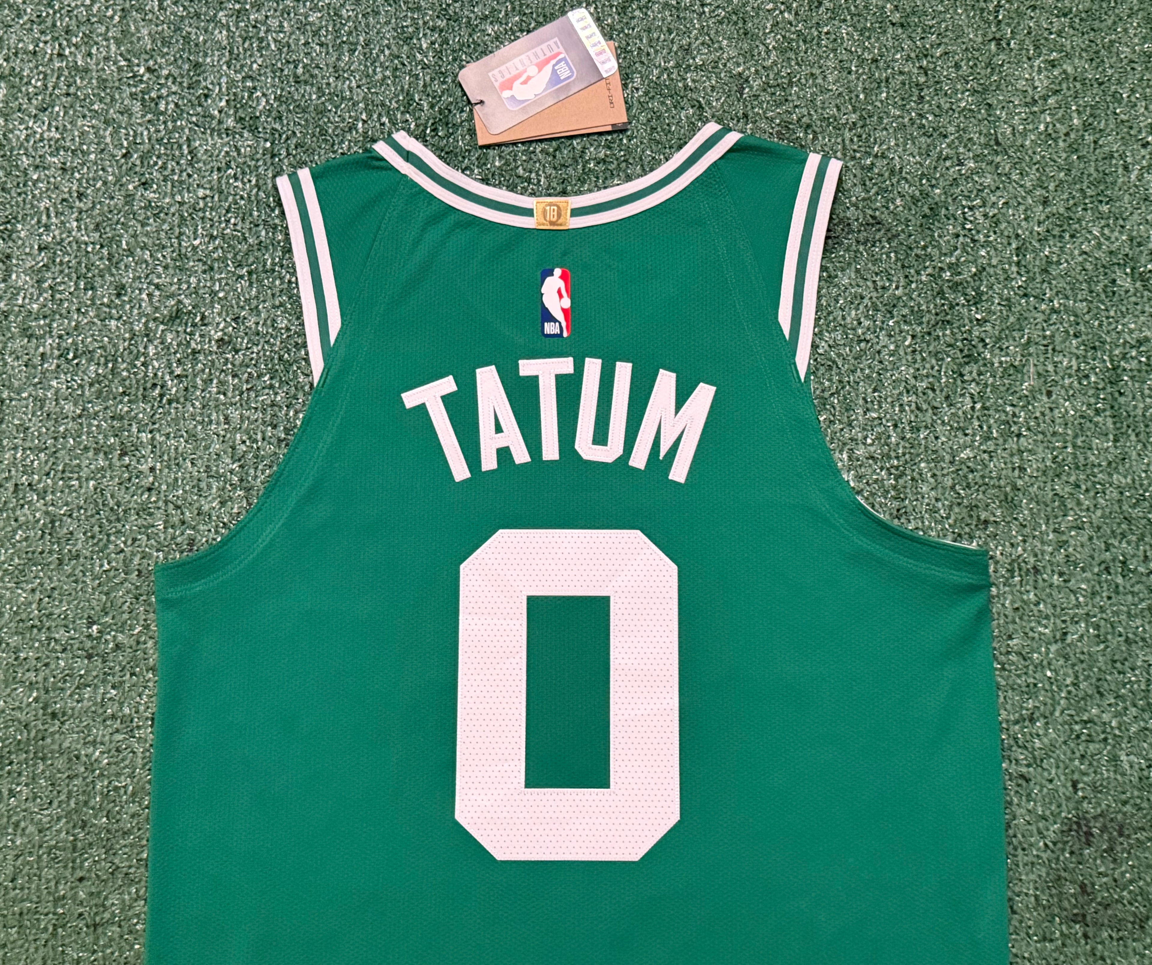 Jayson Tatum Boston Celtics Jersey #0 Nike ADV Authentic Green Size 44 (Medium) NBA
