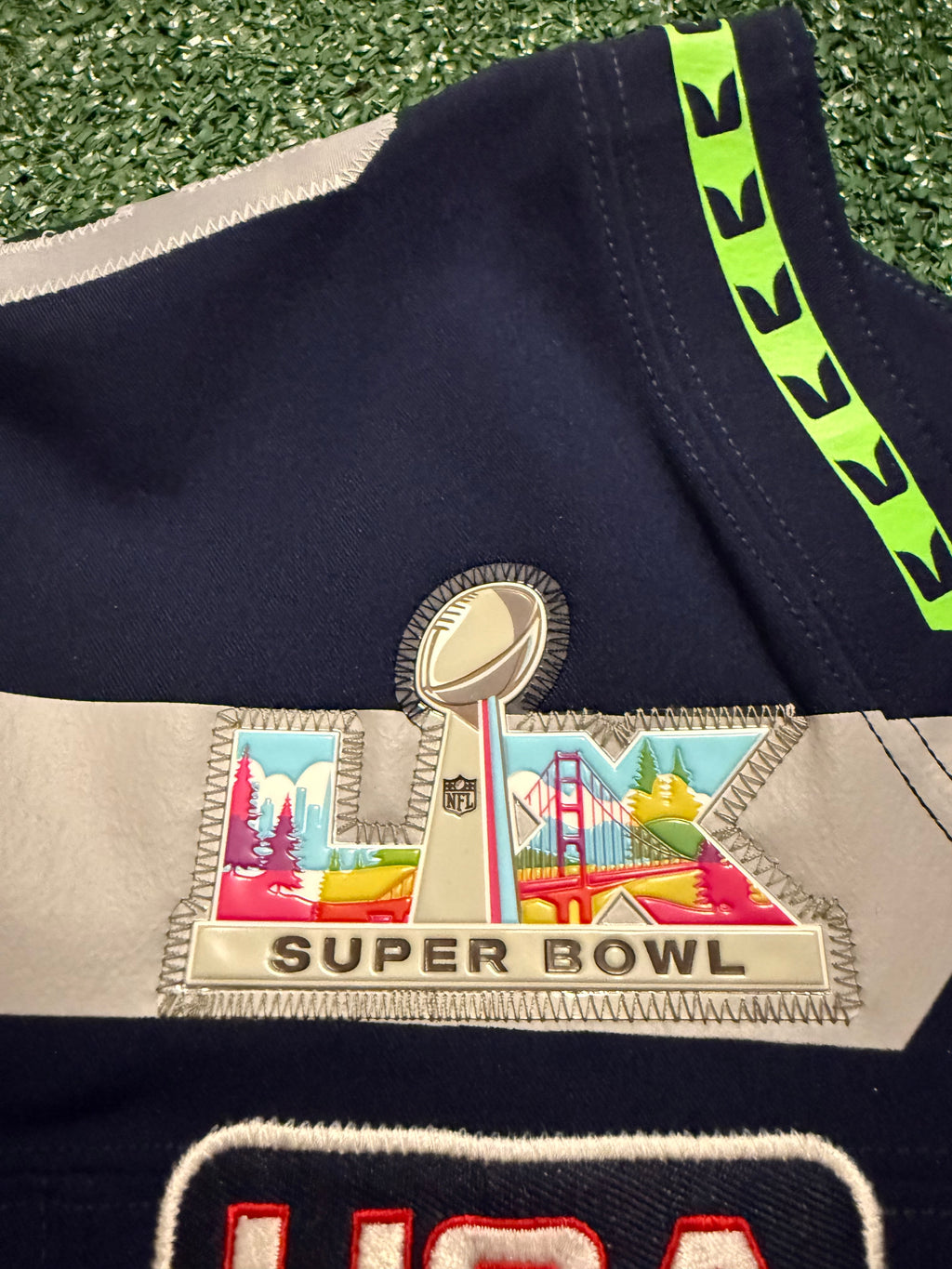 Kenneth Walker III Seattle Seahawks Jersey #9 Nike Vapor FUSE Elite Navy Size 44 (Large) NFL