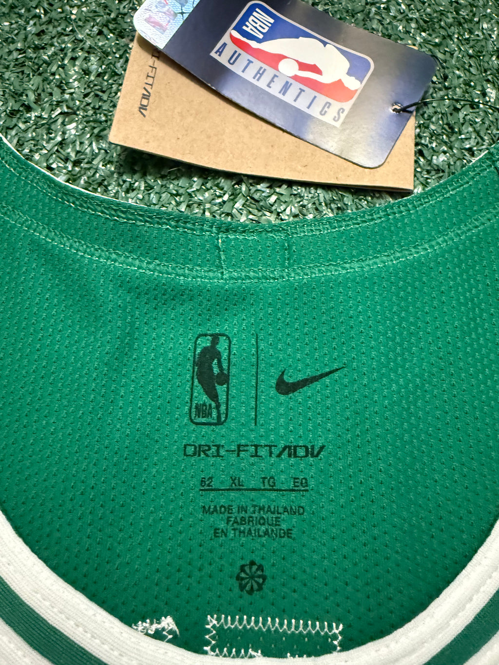 Jayson Tatum Boston Celtics Jersey #0 Nike ADV Authentic Green Size 52 (XL) NBA