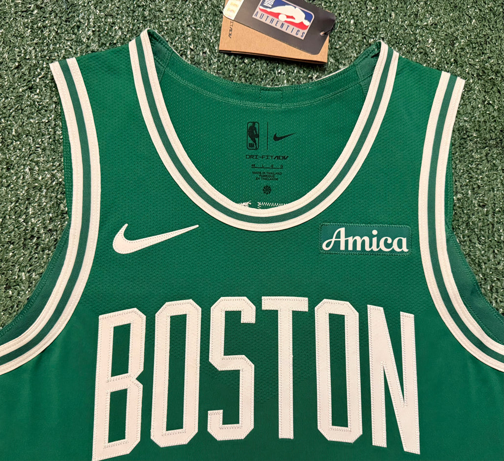 Jayson Tatum Boston Celtics Jersey #0 Nike ADV Authentic Green Size 48 (L) NBA