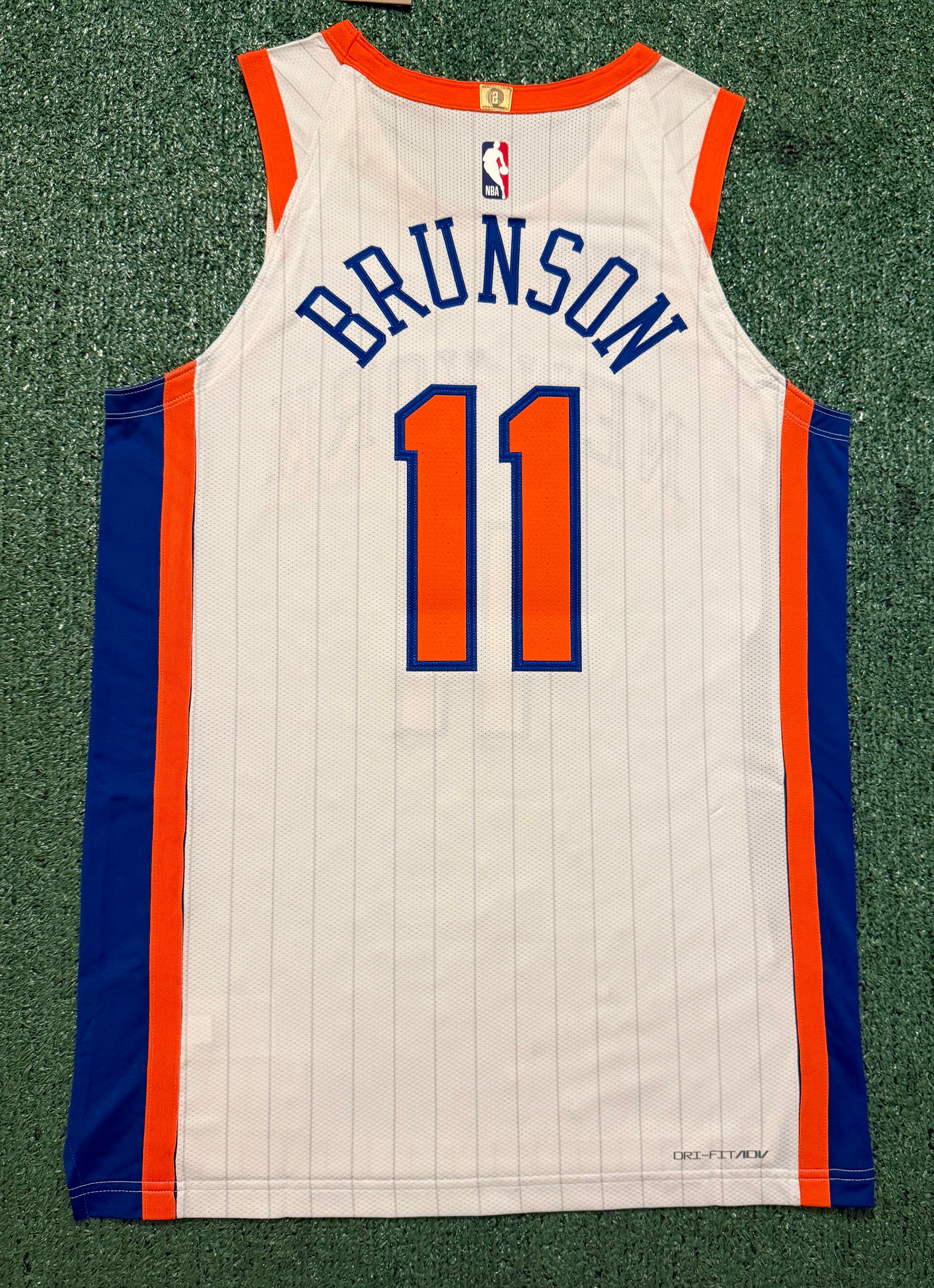 Jalen Brunson New York Knicks Jersey #11 Nike ADV Authentic White Size 44 (M) NBA