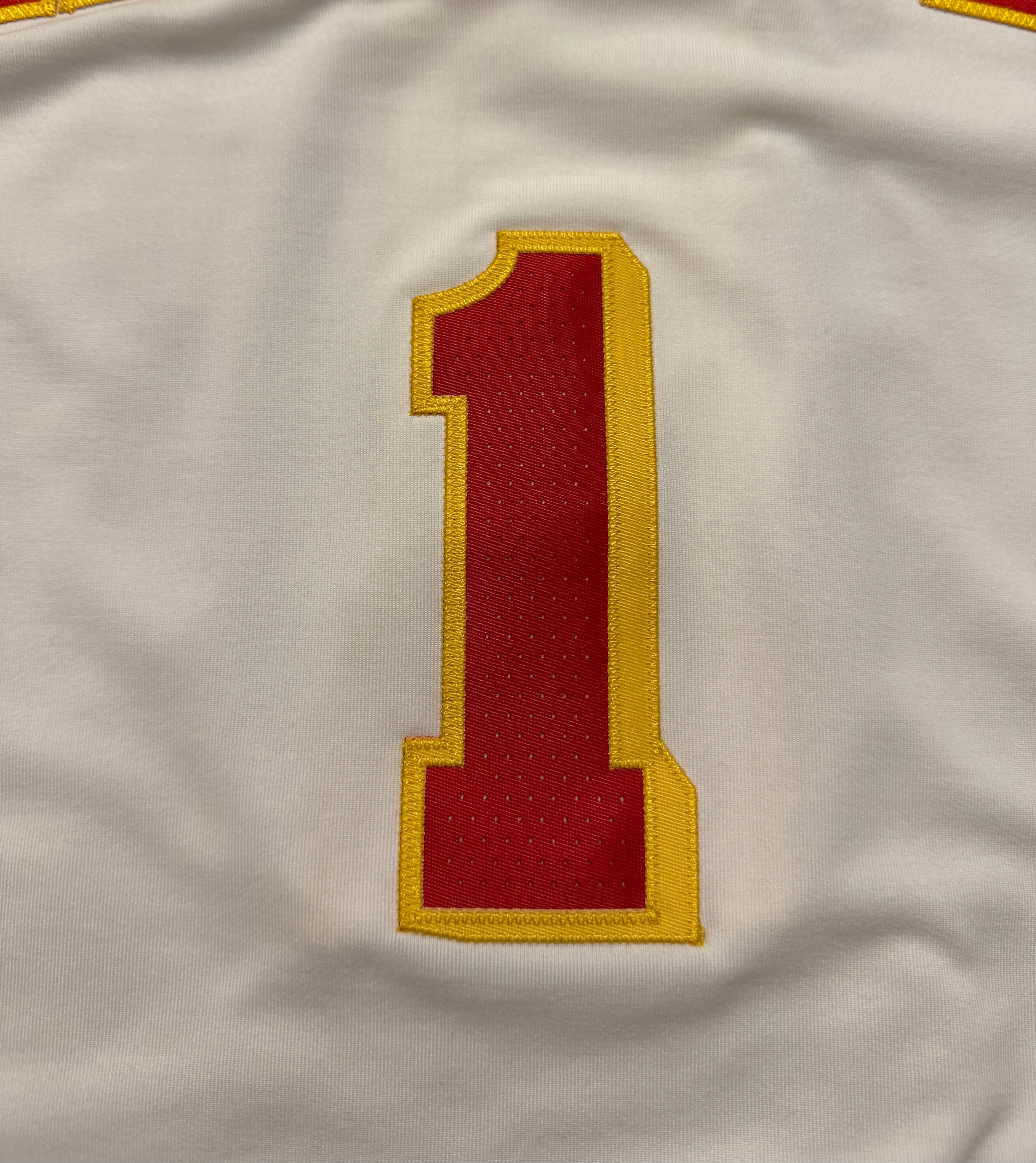Jalen Johnson Atlanta Hawks Jersey #1 Nike ADV Authentic White Size 48 (L) NBA