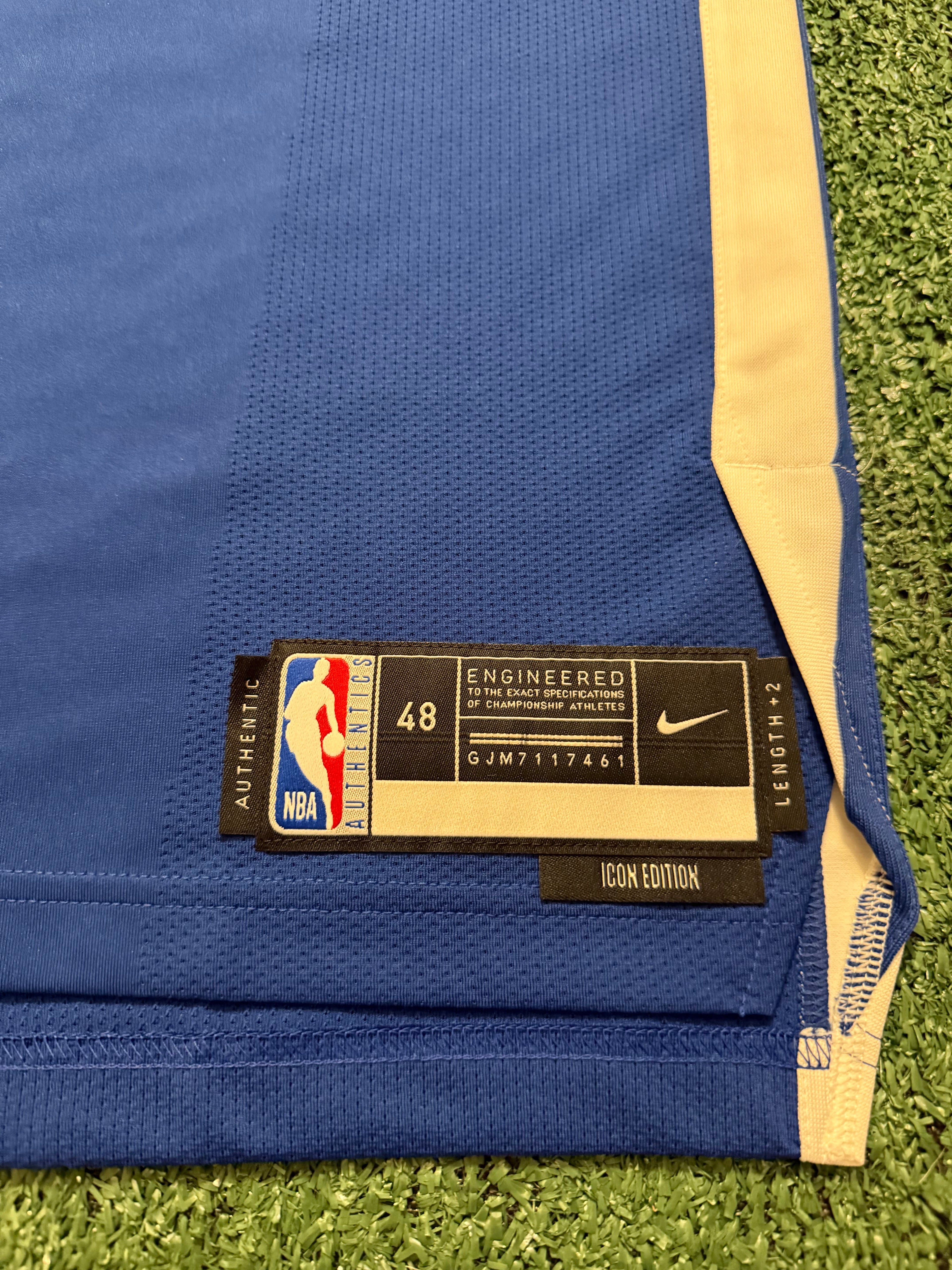 Steph Curry Golden State Warriors Jersey #30 Nike ADV Authentic Blue Size 48 (L) NBA