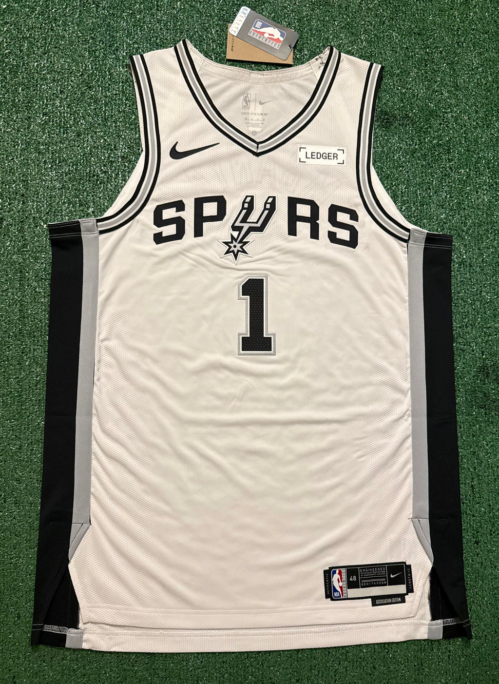 Victor Wembanyama San Antonio Spurs Jersey #1 Nike ADV Authentic White Size 48 (L) NBA