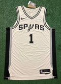 Victor Wembanyama San Antonio Spurs Jersey #1 Nike ADV Authentic White Size 48 (L) NBA