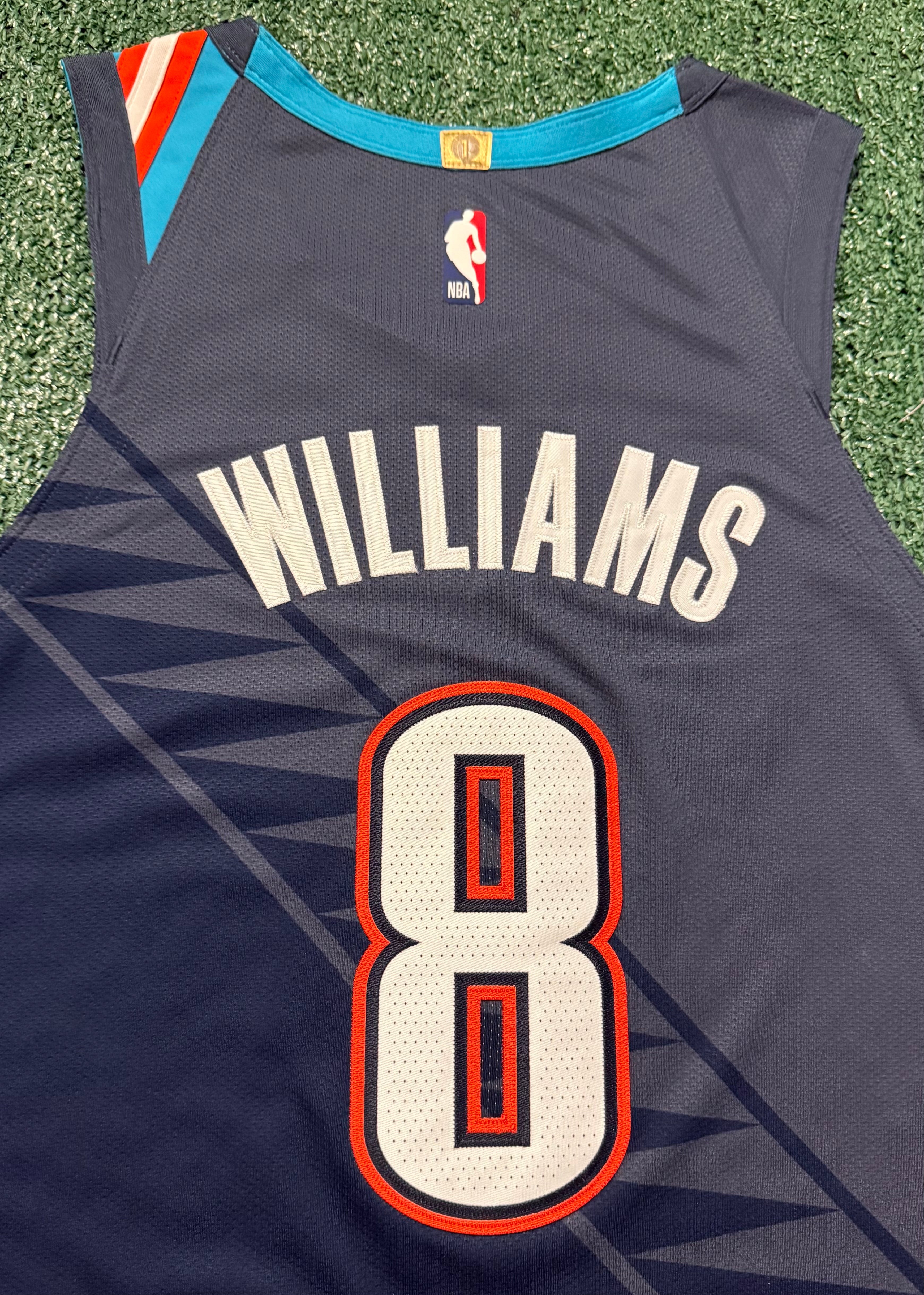 Jalen Williams Oklahoma City Thunder Jersey #8 Nike ADV Authentic Blue Size 44 (M) NBA