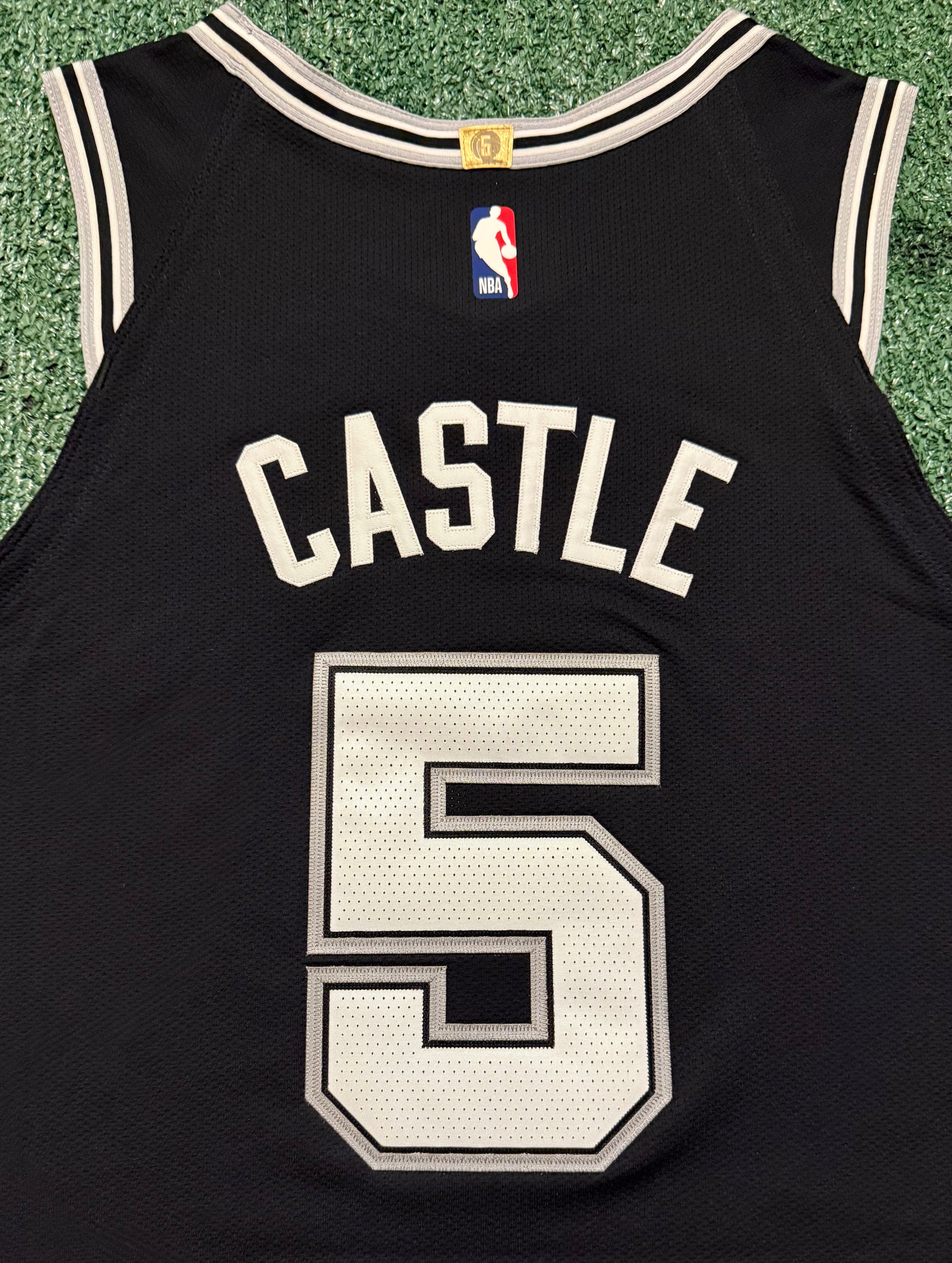Stephon Castle San Antonio Spurs Jersey #5 Nike ADV Authentic Black Size 48 (L) NBA