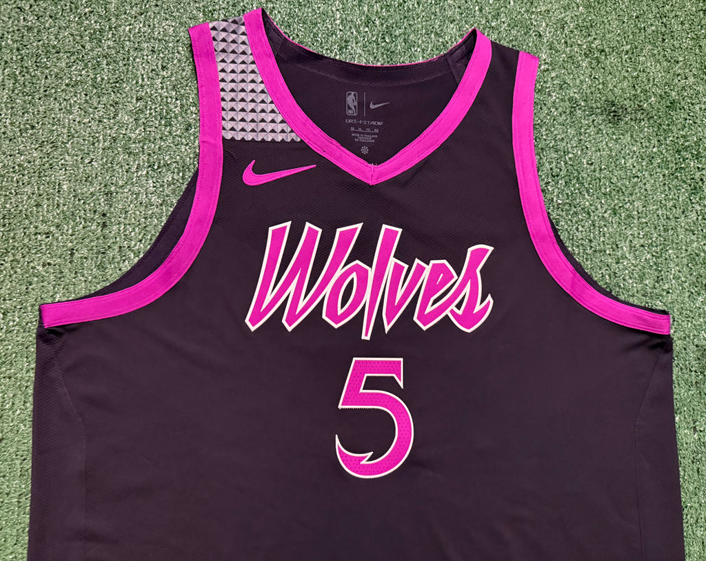Anthony Edwards Minnesota Timberwolves Jersey #5 Nike ADV Authentic Black Size 52 (XL) NBA
