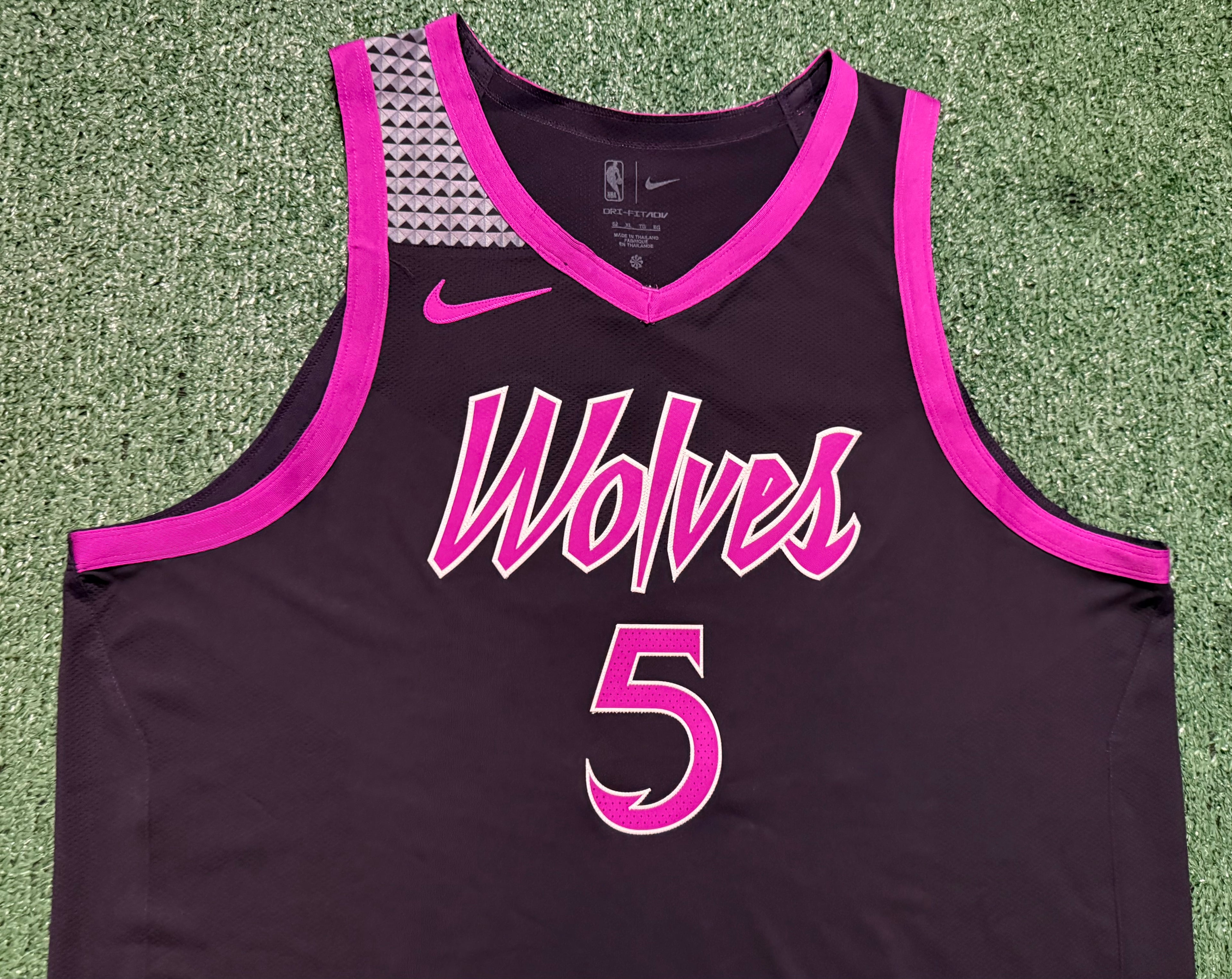 Anthony Edwards Minnesota Timberwolves Jersey #5 Nike ADV Authentic Black Size 52 (XL) NBA