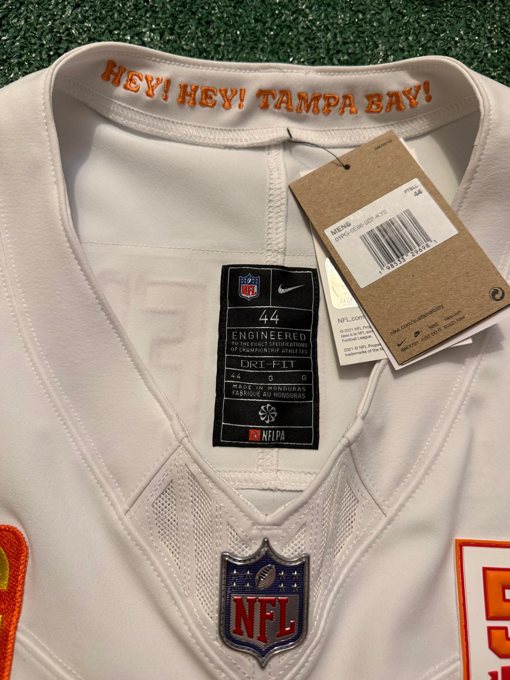 Baker Mayfield Tampa Bay Buccaneers Jersey #6 Nike Vapor FUSE Elite White Creamsicle size 44 (Large) NFL