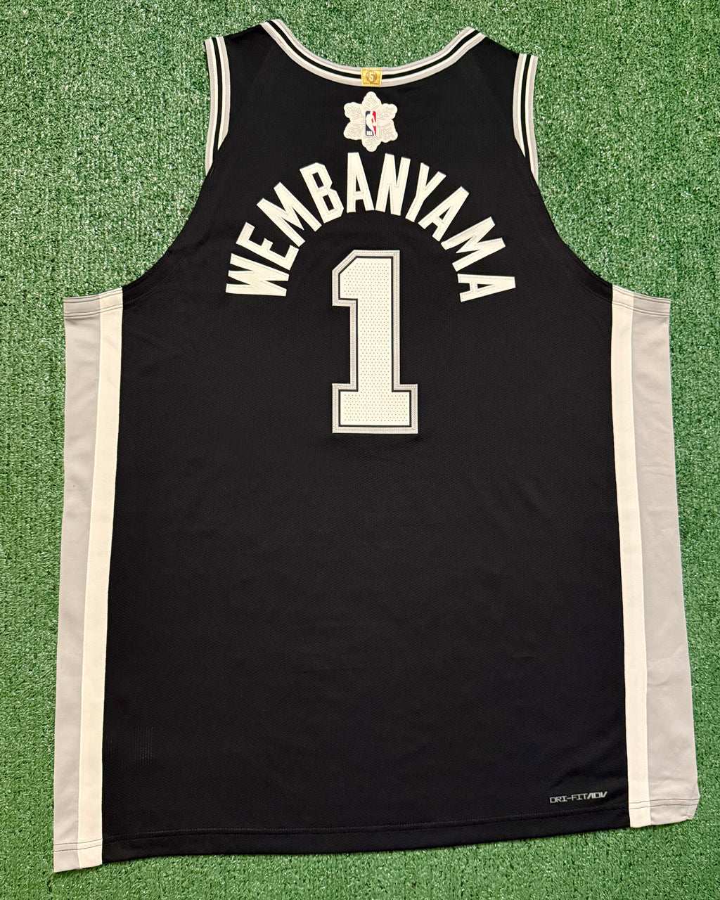 Victor Wembanyama San Antonio Spurs Jersey #1 Nike ADV Authentic Black Size 56 (XXL) NBA