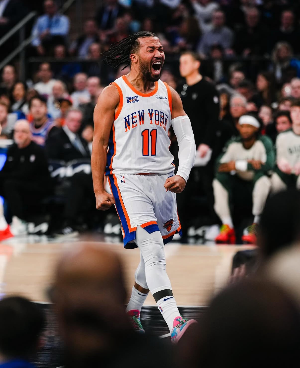 Jalen Brunson New York Knicks Jersey #11 Nike ADV Authentic White Size 44 (M) NBA
