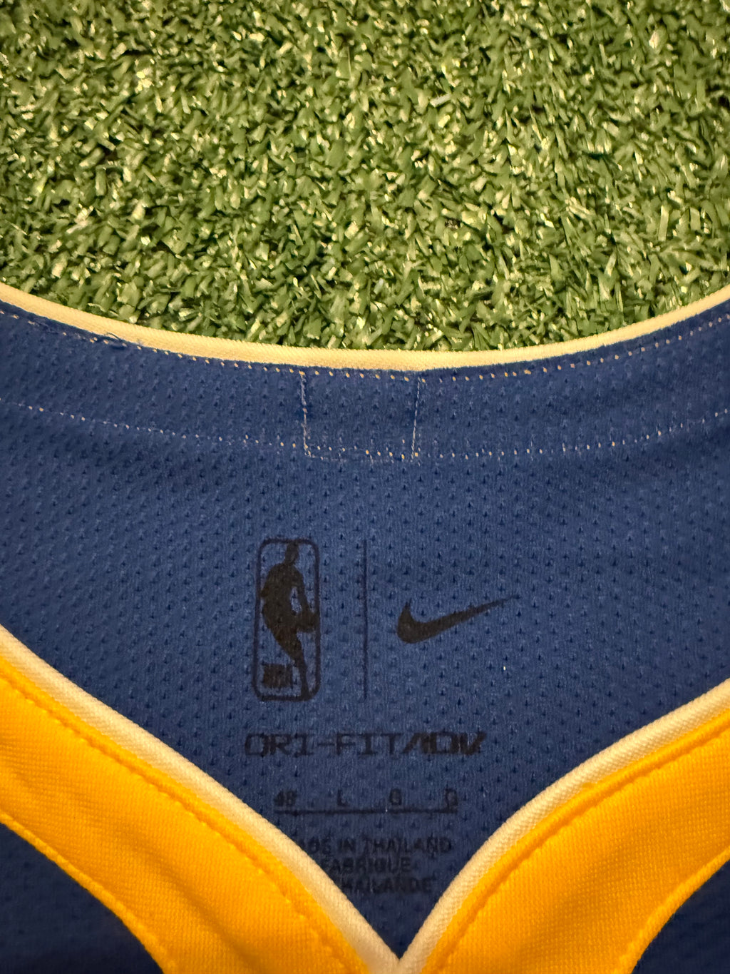 Steph Curry Golden State Warriors Jersey #30 Nike ADV Authentic Blue Size 48 (L) NBA