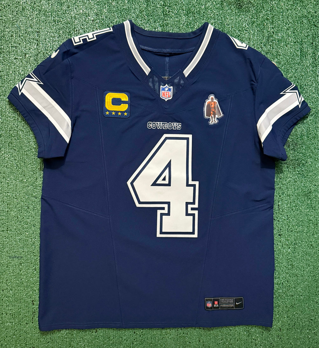 Dak Prescott Dallas Cowboys Jersey #4 Nike Vapor Fuse Elite Navy Size 44 (Large) NFL