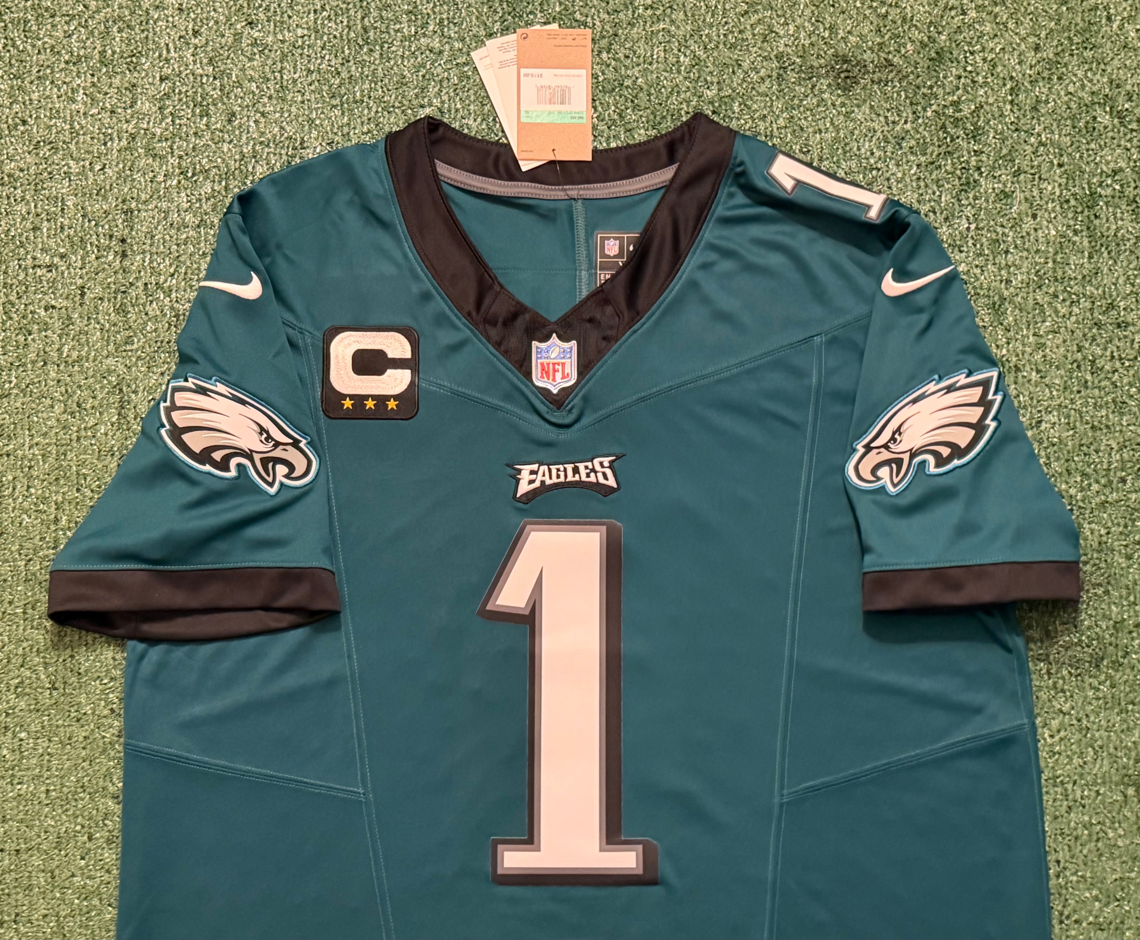 Jalen Hurts Philadelphia Eagles Jersey #1 Nike Vapor FUSE Limited Green size (XL) NFL