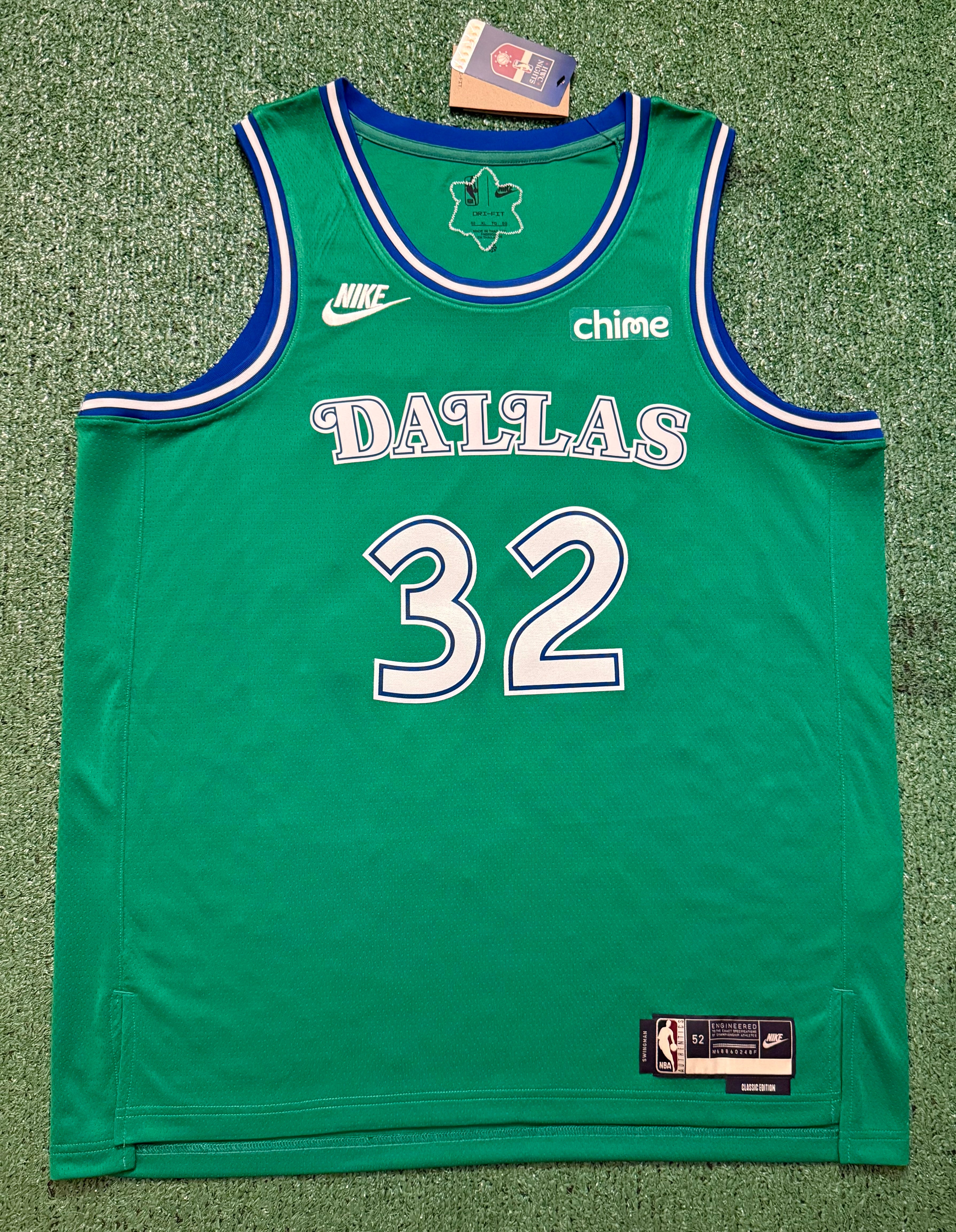 Cooper Flagg Dallas Mavericks Jersey #32 Nike Swingman Green Size 52 (XL) NBA