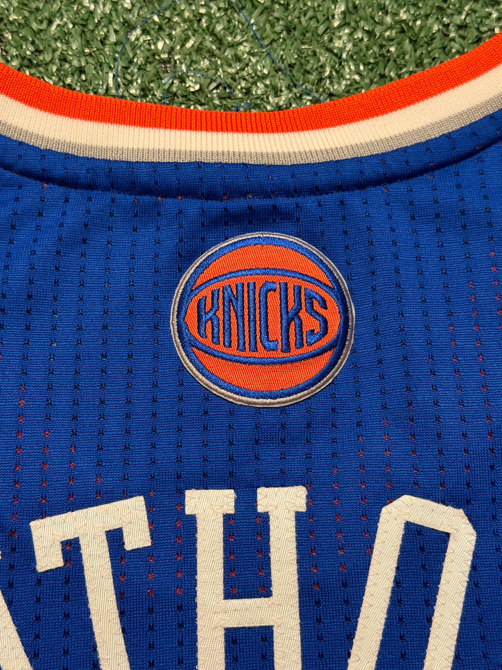 Carmelo Anthony New York Knicks Jersey #7 Adidas Climacool Blue Size (Large) NBA