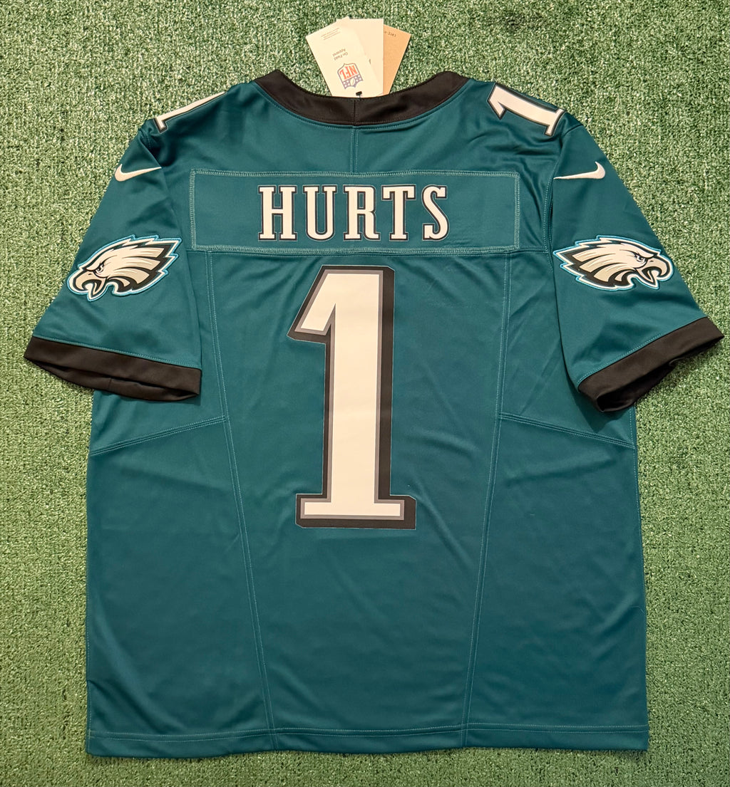 Jalen Hurts Philadelphia Eagles Jersey #1 Nike Vapor FUSE Limited Green size (XL) NFL
